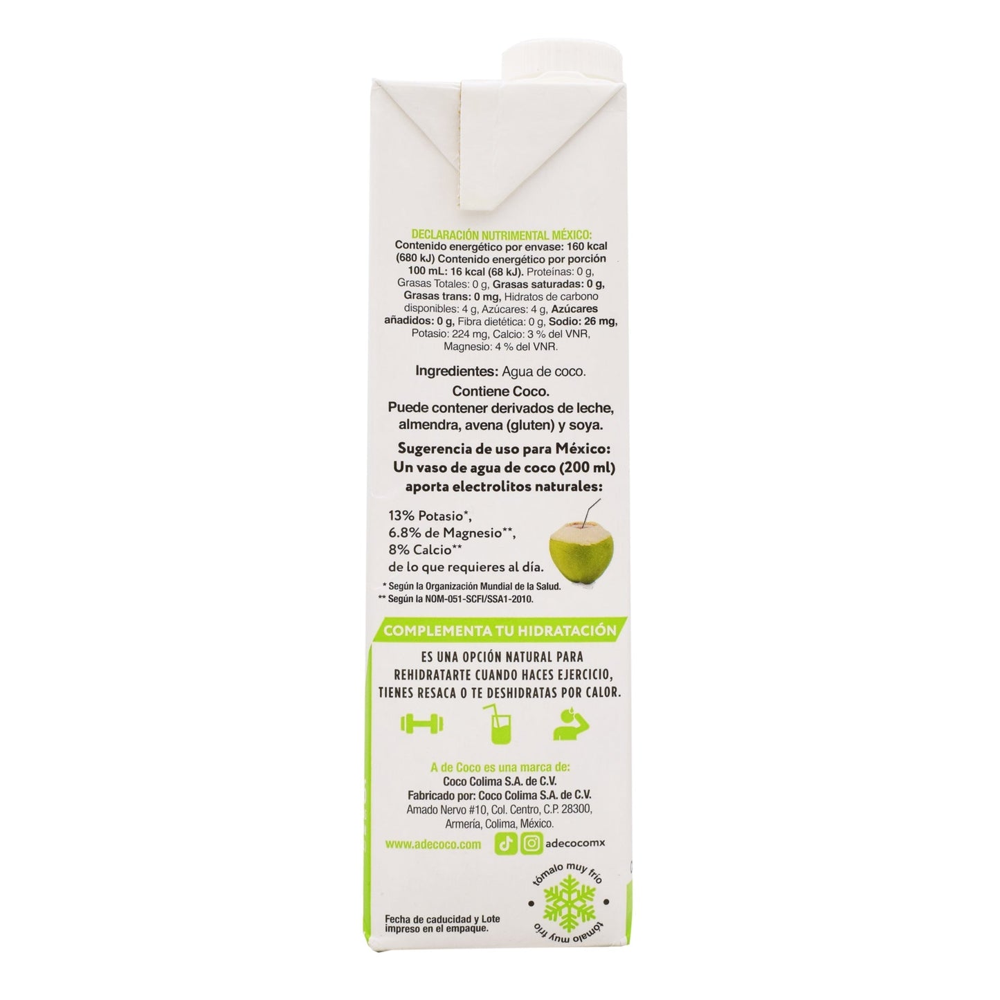 Agua De Coco 1 L (ACAPULCOCO)