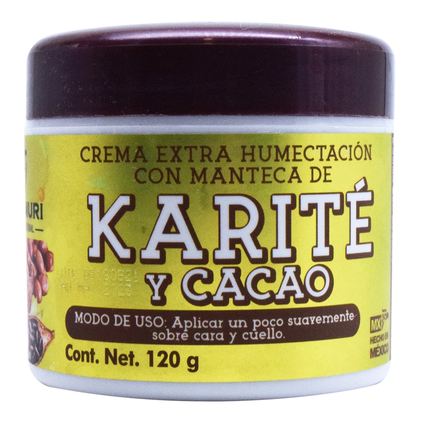 Crema De Karite Y Cacao 120 G (RARAMURI)