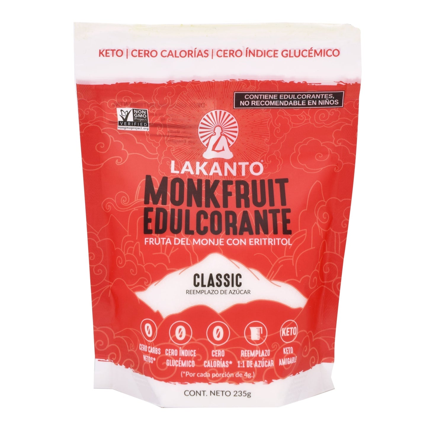 Fruto Del Monje Eritritol Classic 235 G (LAKANTO)