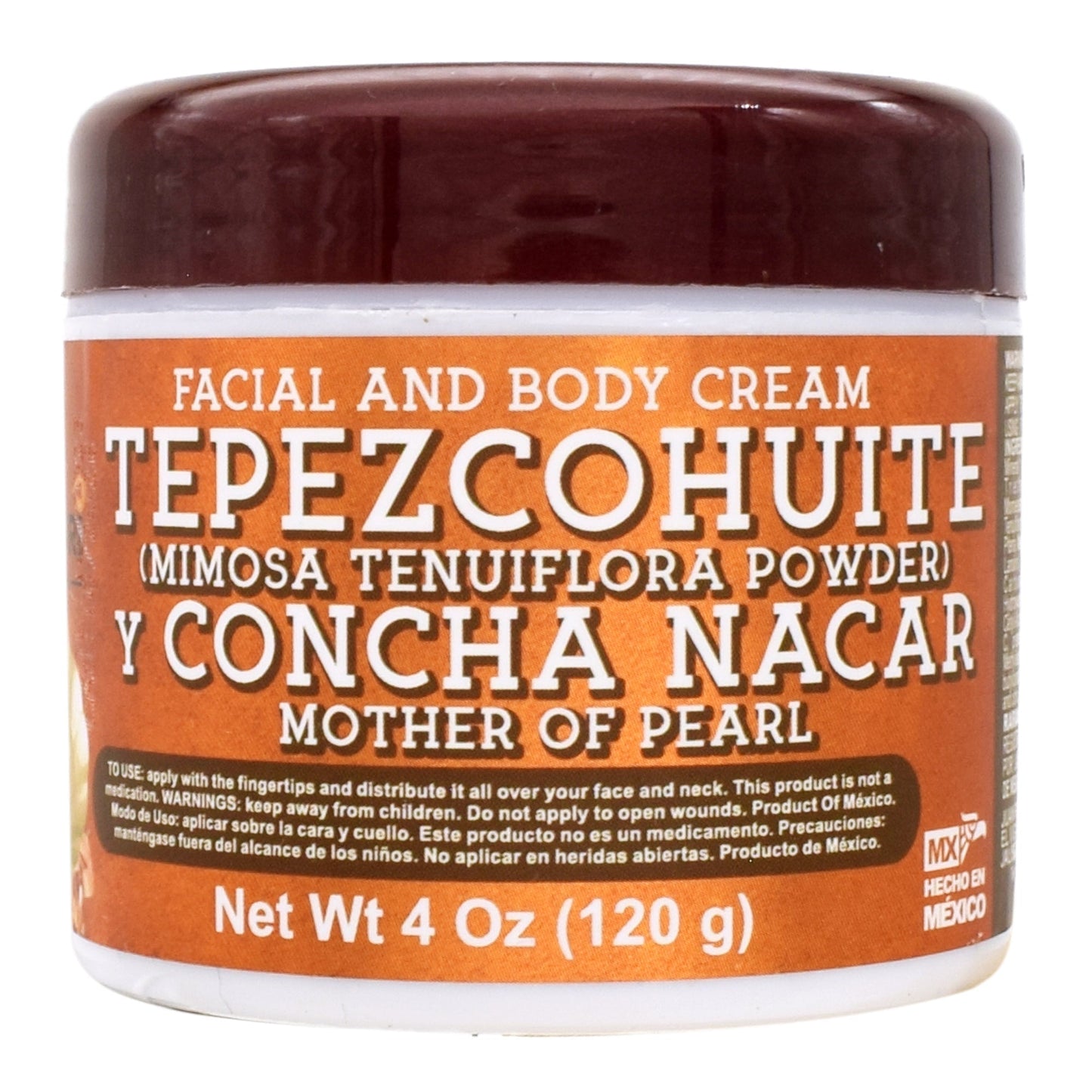 Crema De Tepezcohuite Y Concha Nacar 120 G (RARAMURI)