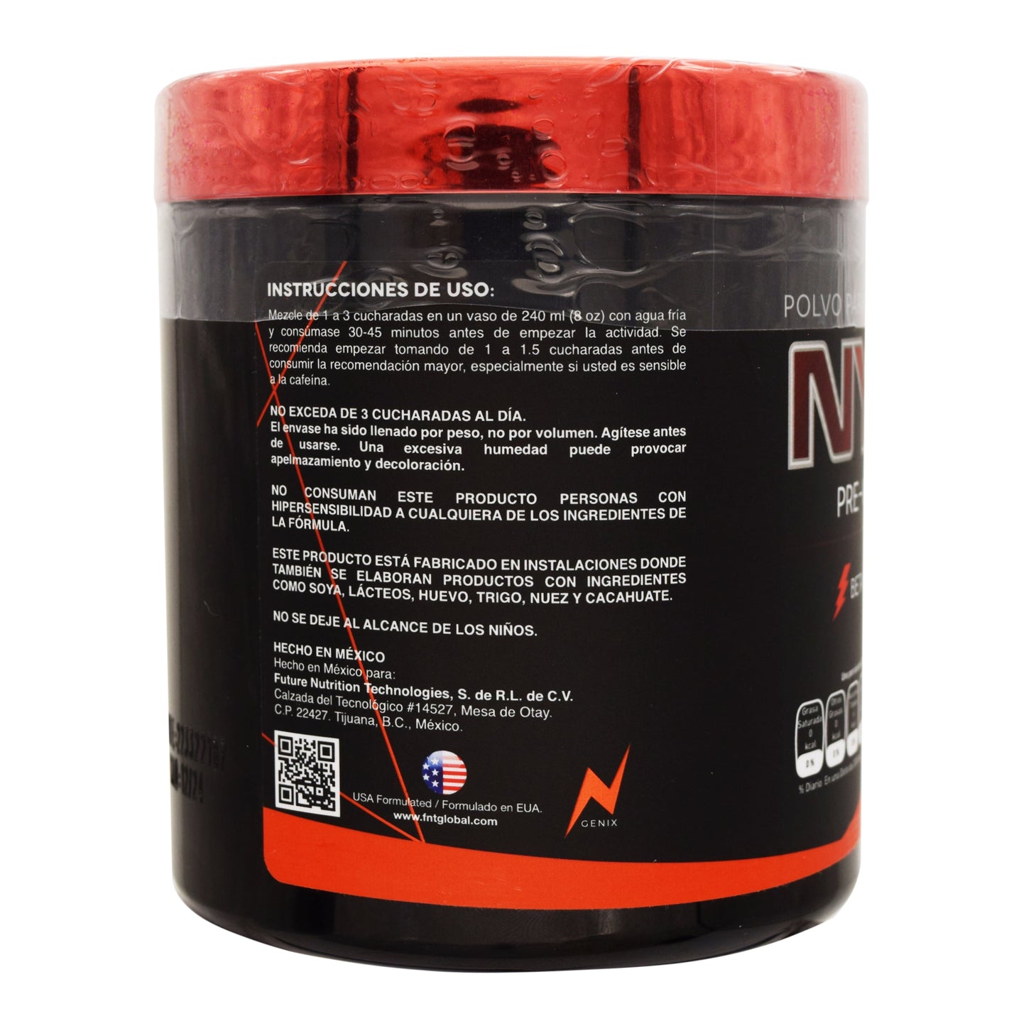 Nytron Preworkout Manzana Verde 250 G (NANOGENIX SPORT NUTR)
