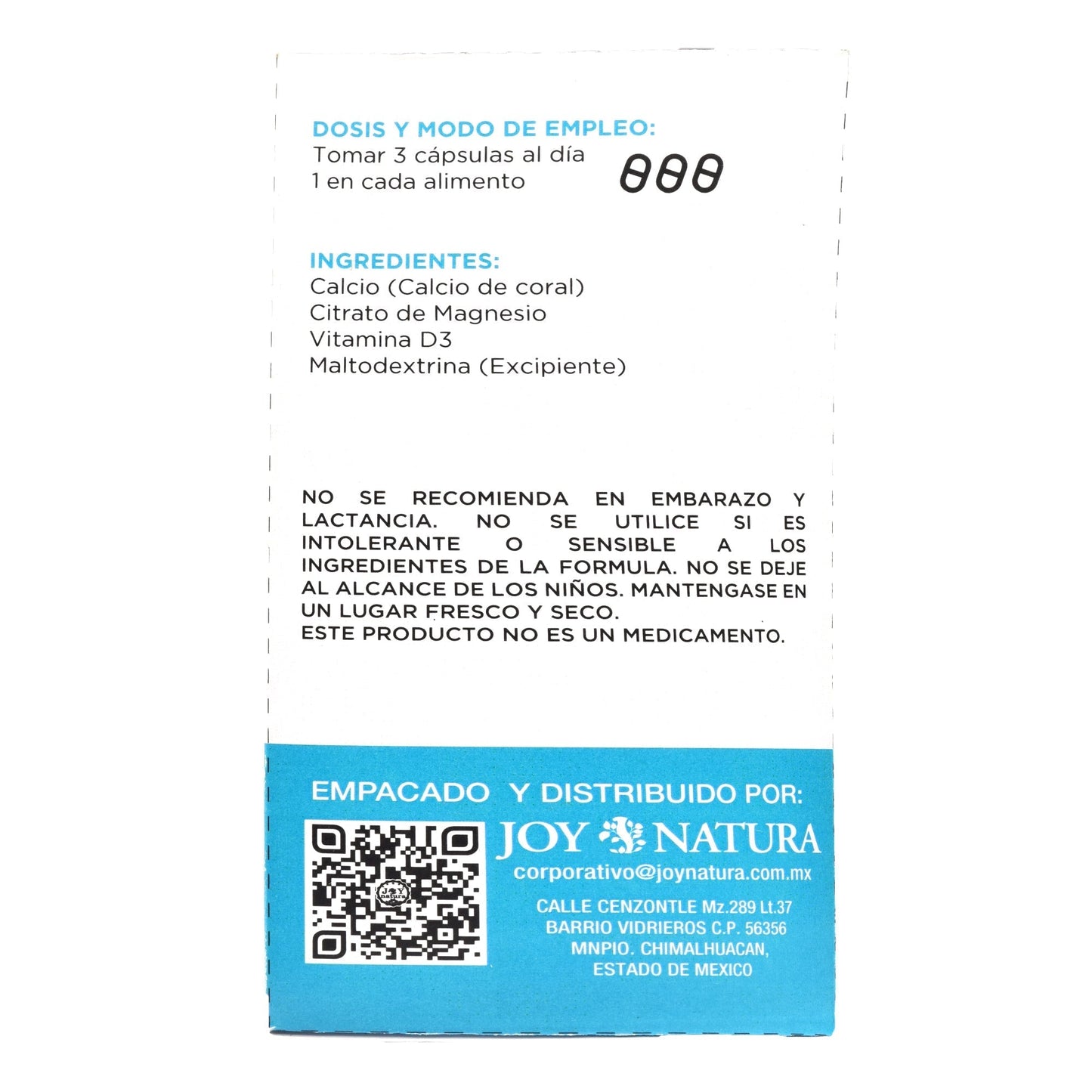 Calcio De Coral 90 Cápsulas (JOY NATURA)