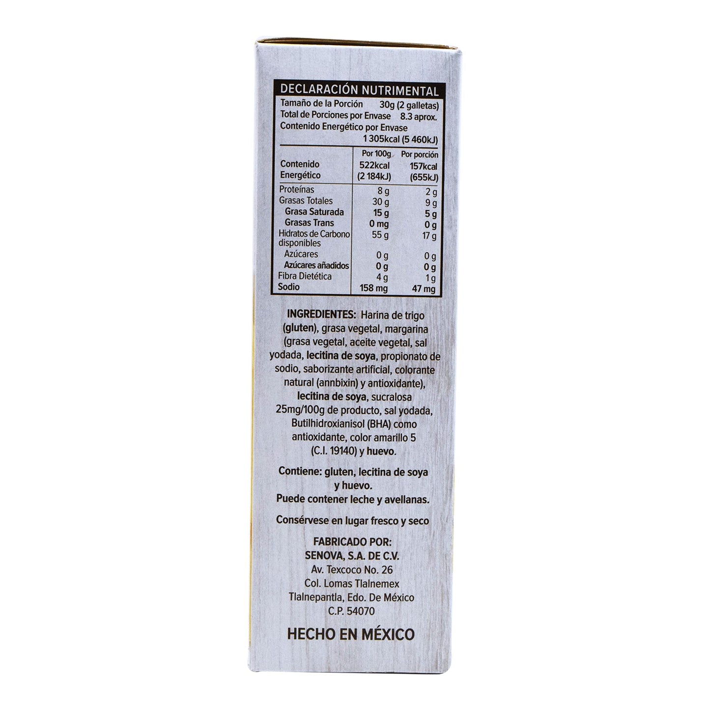 Orejitas Sin Azucar 250 G (D MEALS)