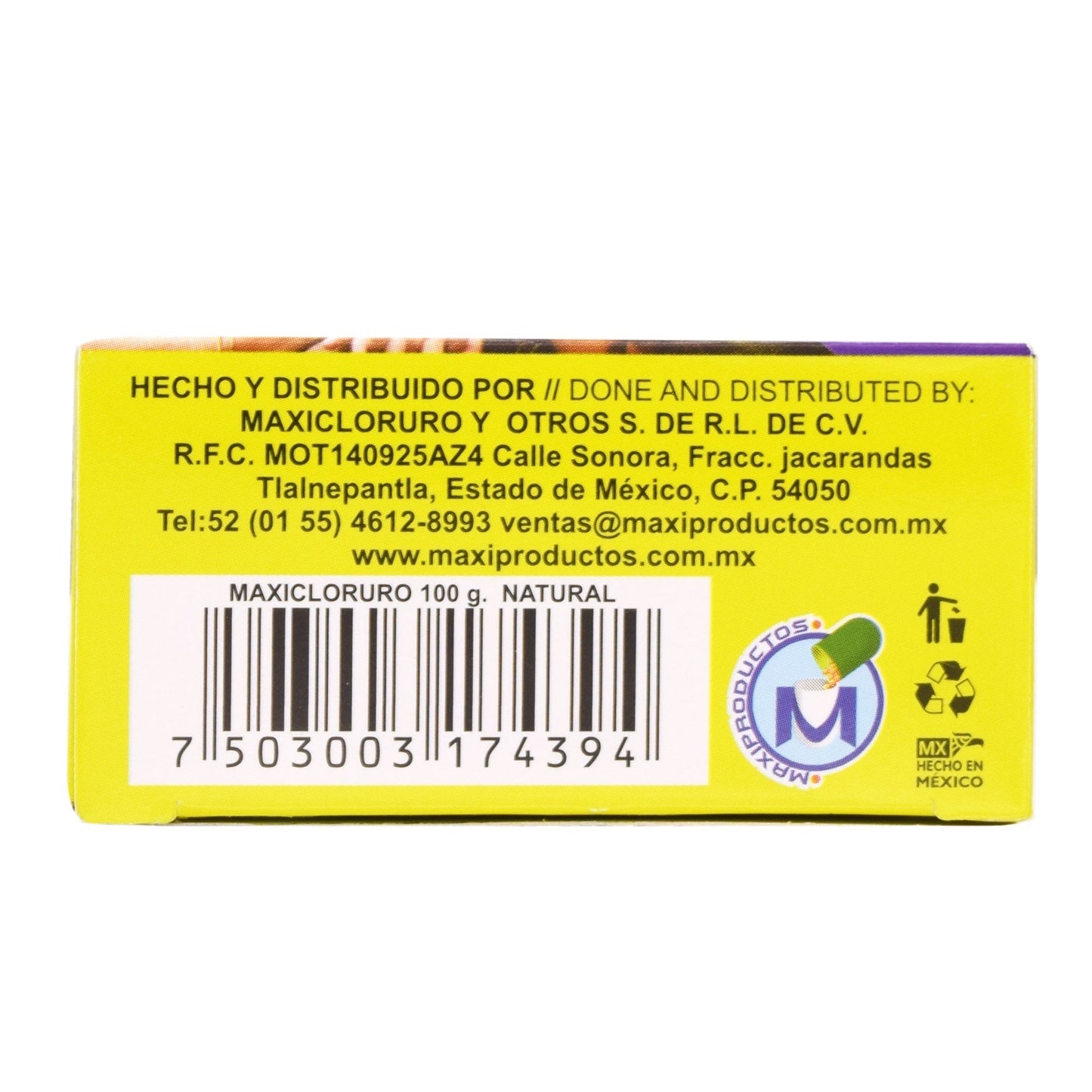 Cloruro De Magnesio 100 G (MAXICLORURO)