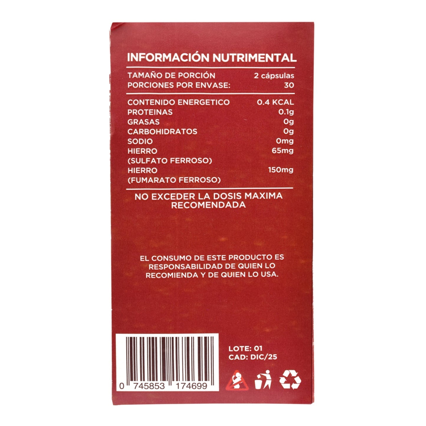 2 Hierros 60 Cápsulas (JOY NATURA)