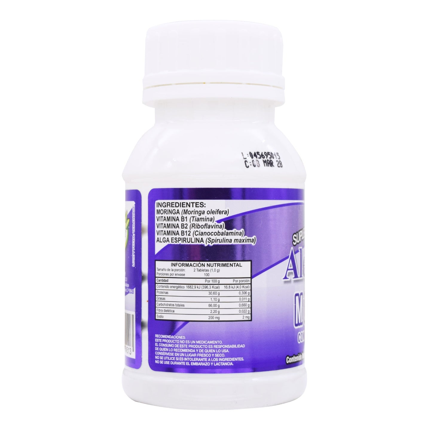 Moringa Con Espirulina 200 Cápsulas (ALEXYESSY NATURAL)