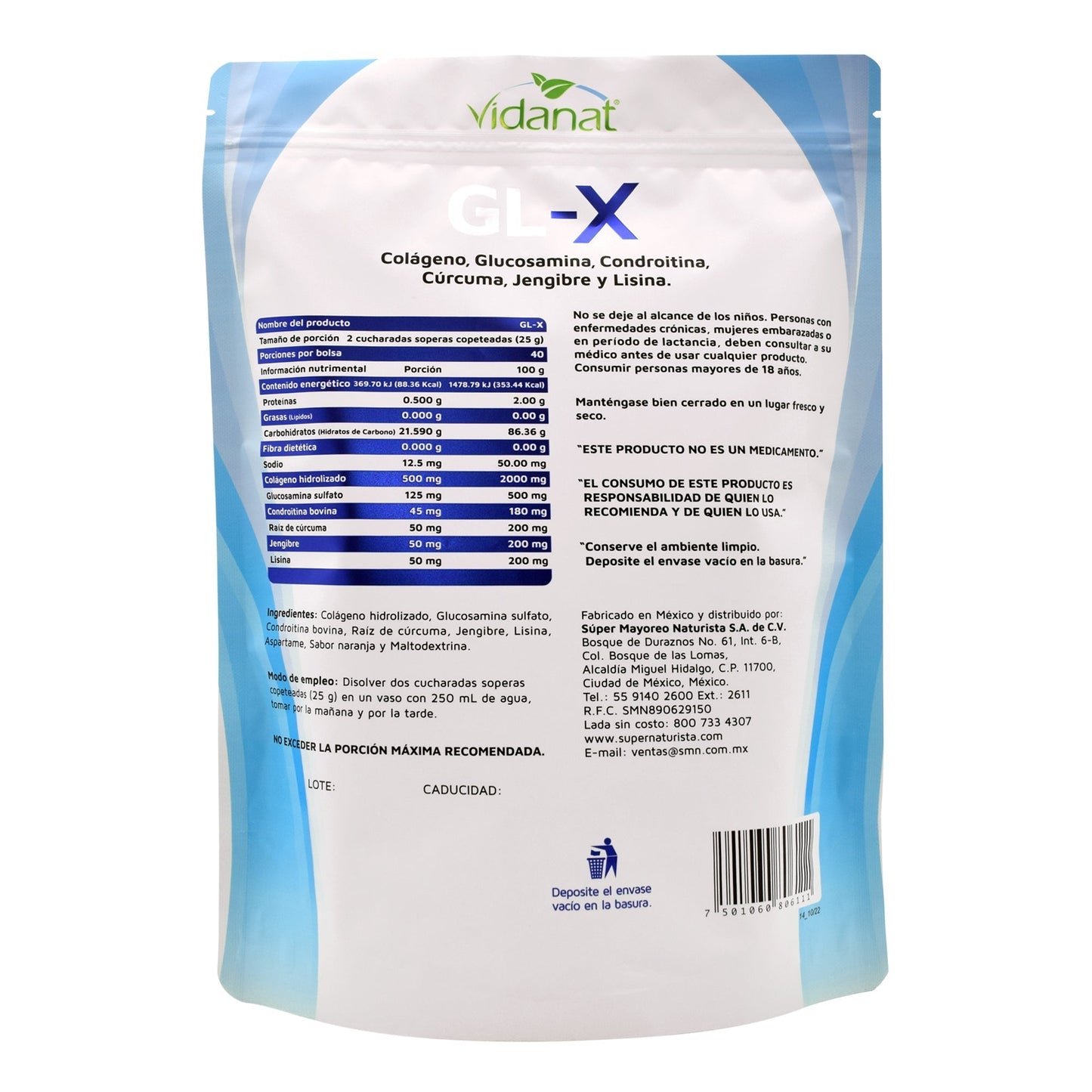 Gl X Naranja 1 Kg (VIDANAT/VITAMINAS)