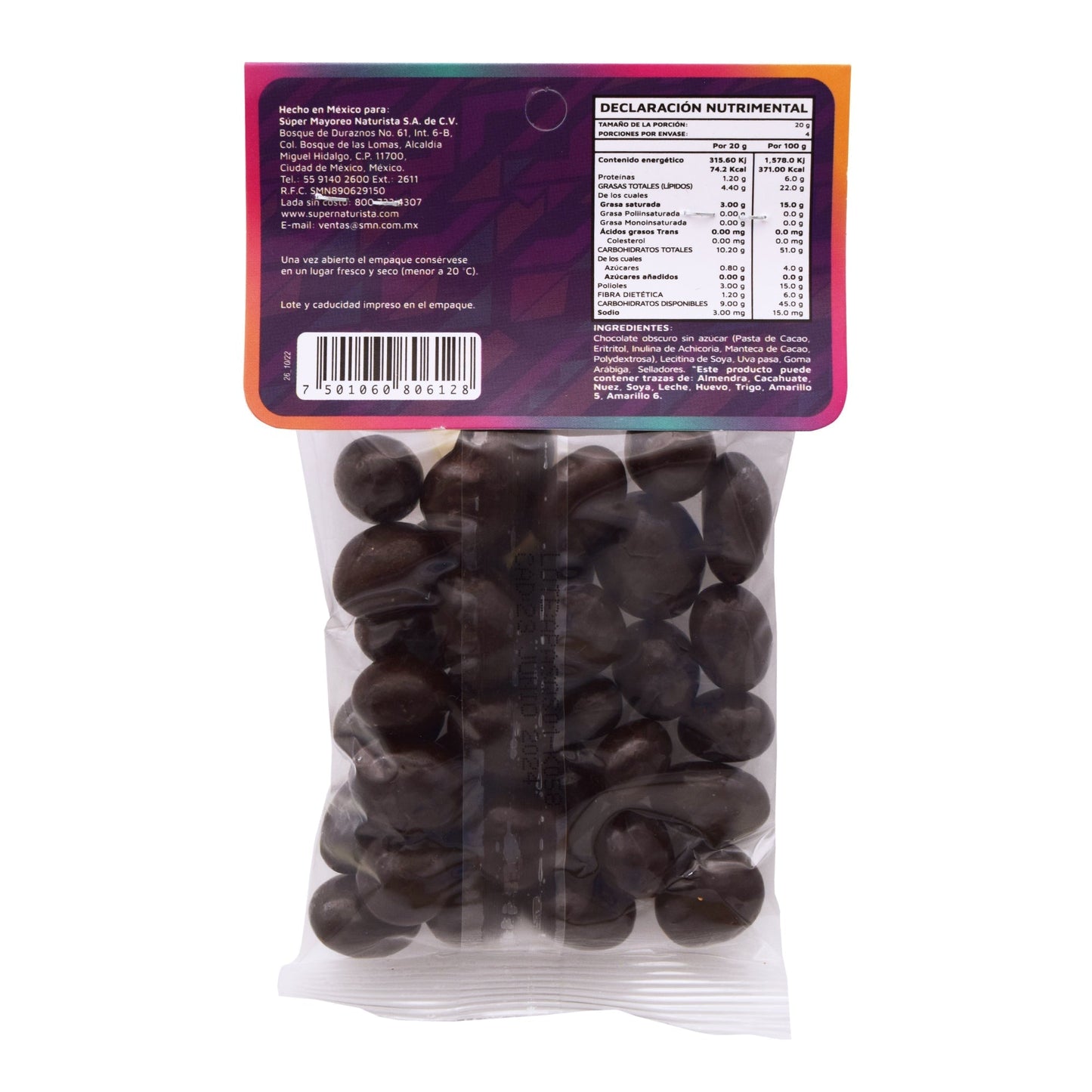Pasas Con Chocolate 80 G (KUKUL NAT)