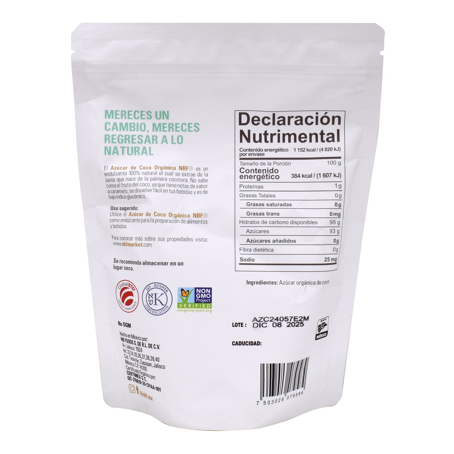 Azucar De Coco 300 G (NB FOODS)