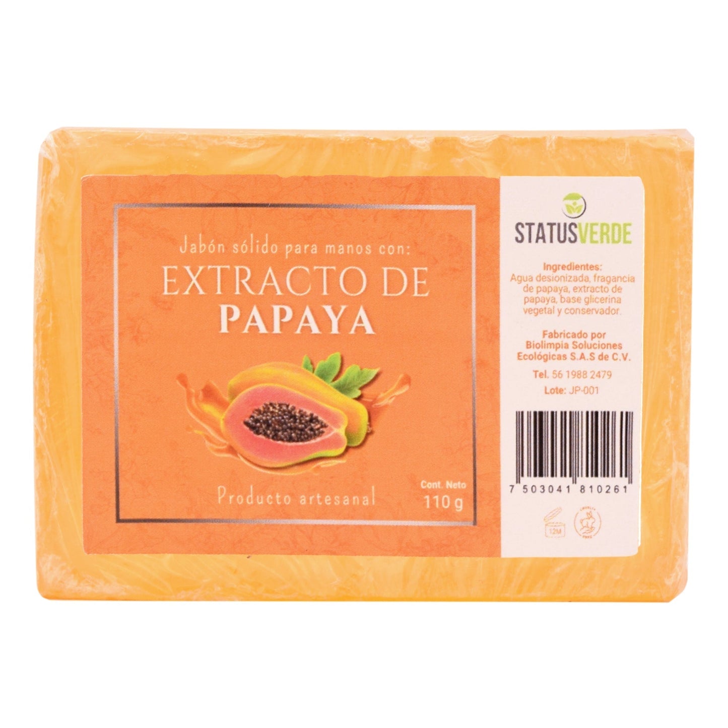 Jabon De Papaya 110 G (STATUS VERDE)