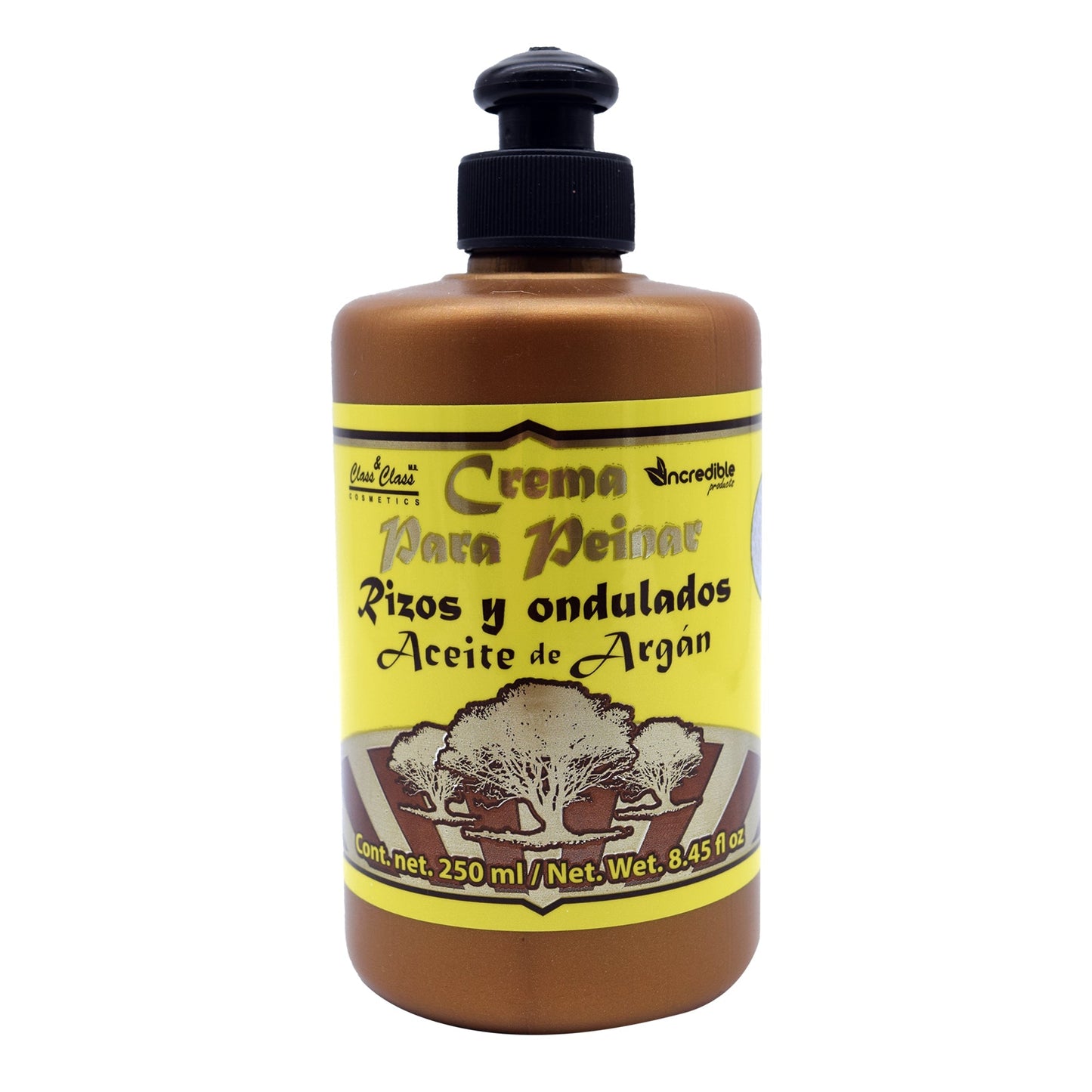 Crema Para Peinar Aceite Argan 250 Mililitros (INCREDIBLE PRODUCTS)