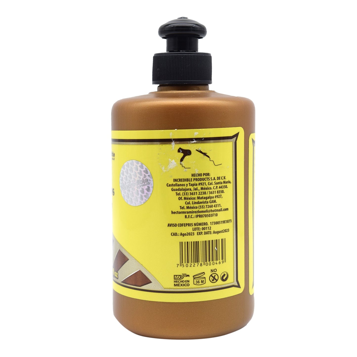 Crema Para Peinar Aceite Argan 250 Mililitros (INCREDIBLE PRODUCTS)