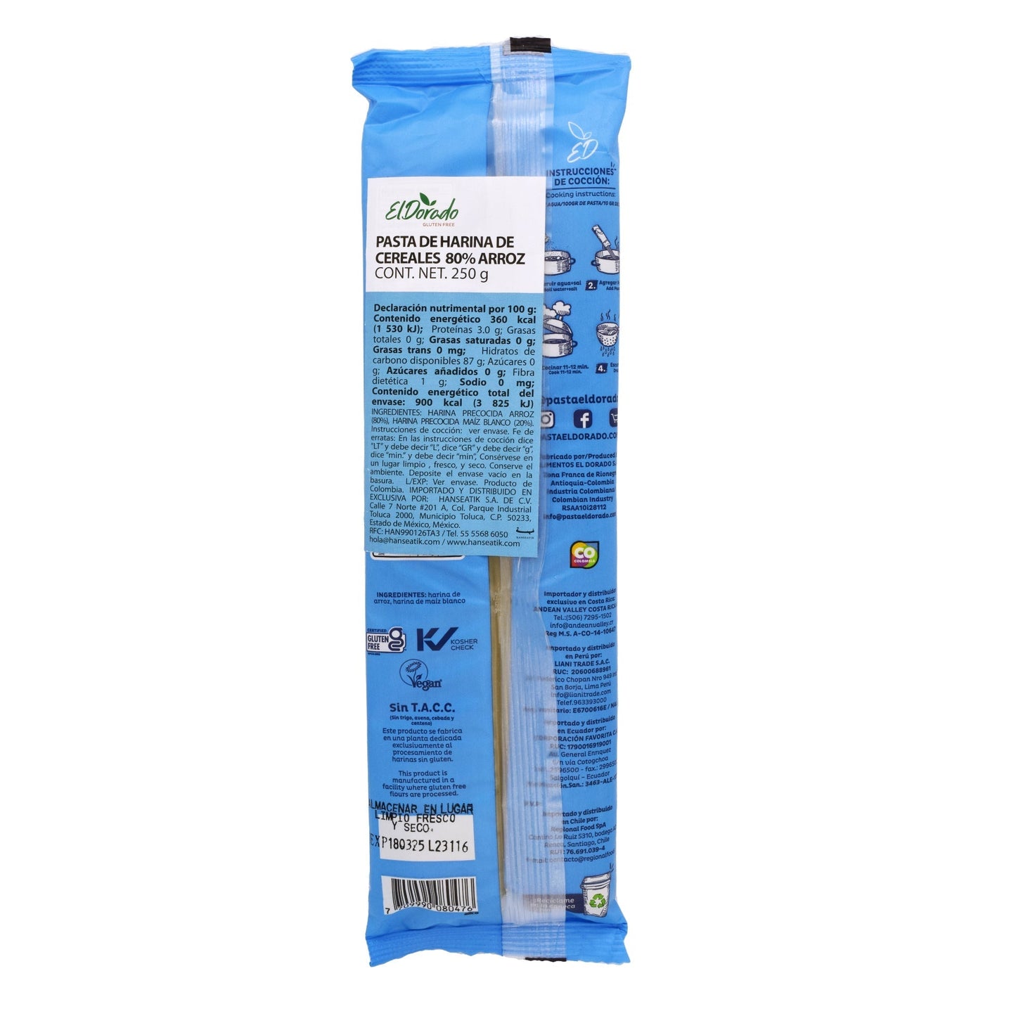 Pasta De Arroz Spaghetti 250 G (EL DORADO)