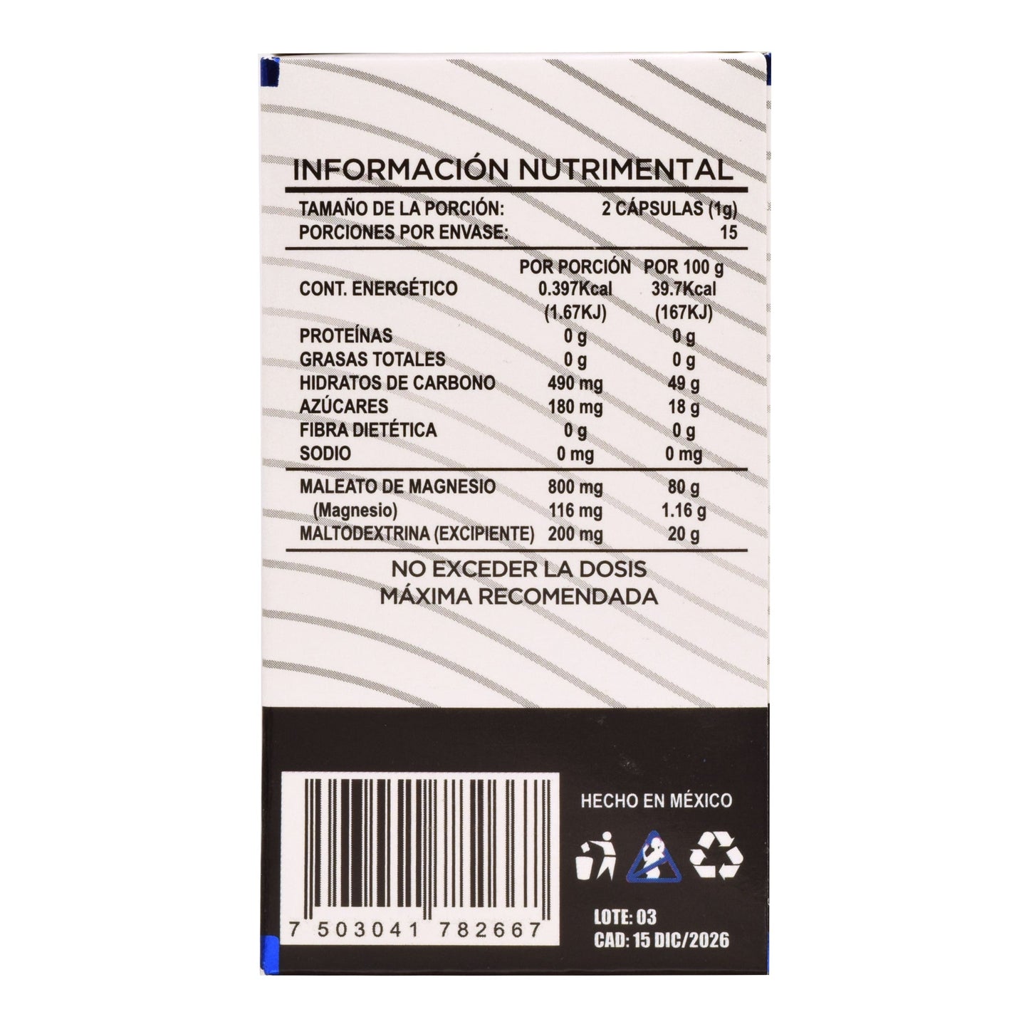 Malato Magnesio 30 Cápsulas (JOY NATURA)