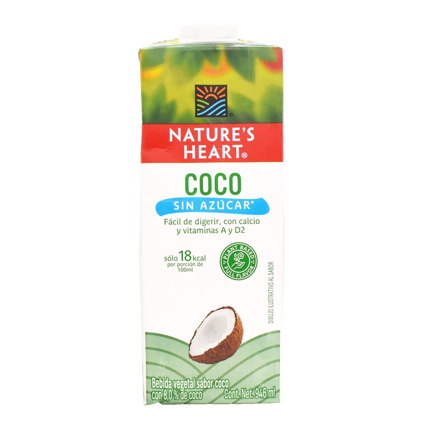 Bebida De Coco Sin Endulzar 946 Mililitros (NATURES HEART)