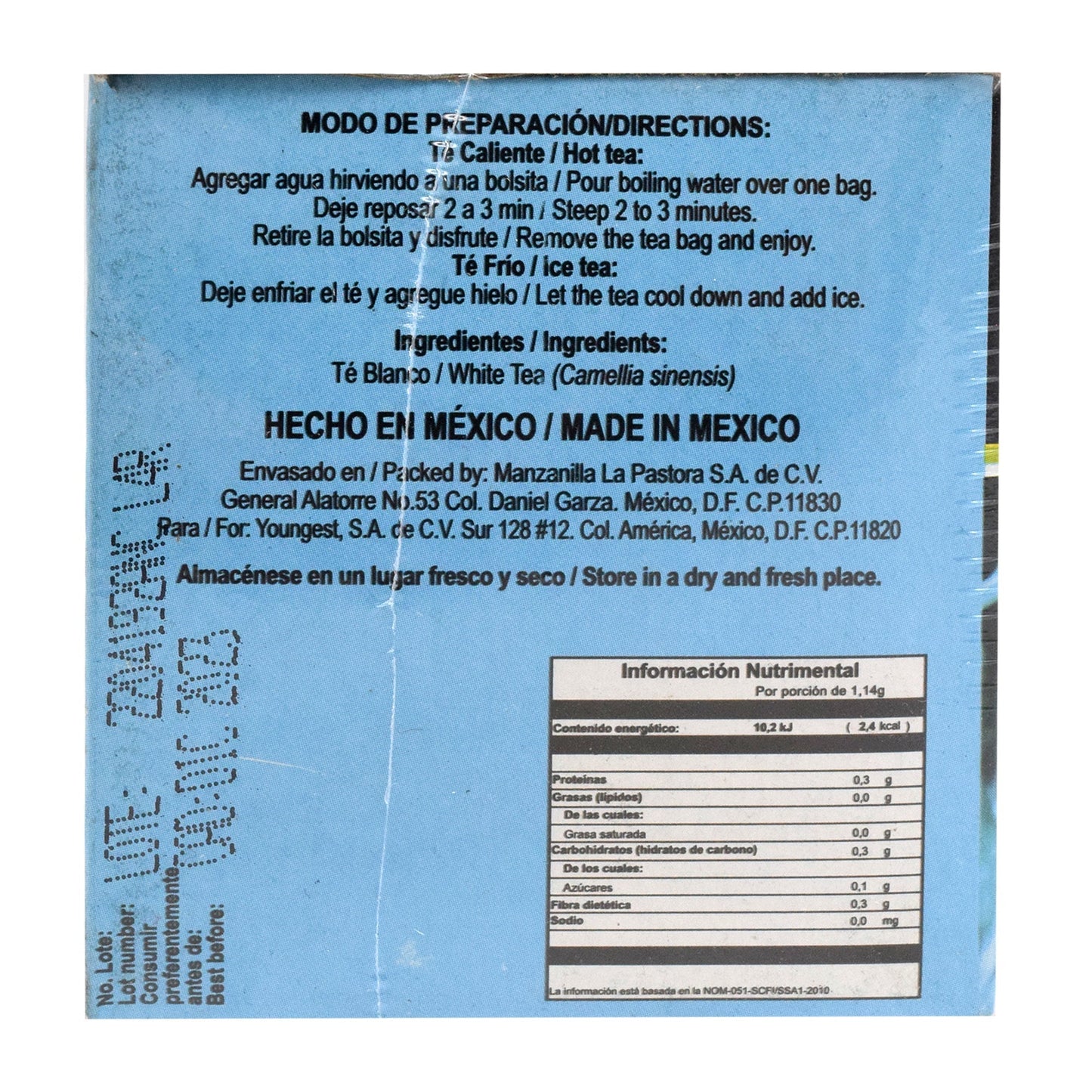 Te Blanco 25 Sob (LA PASTORA)