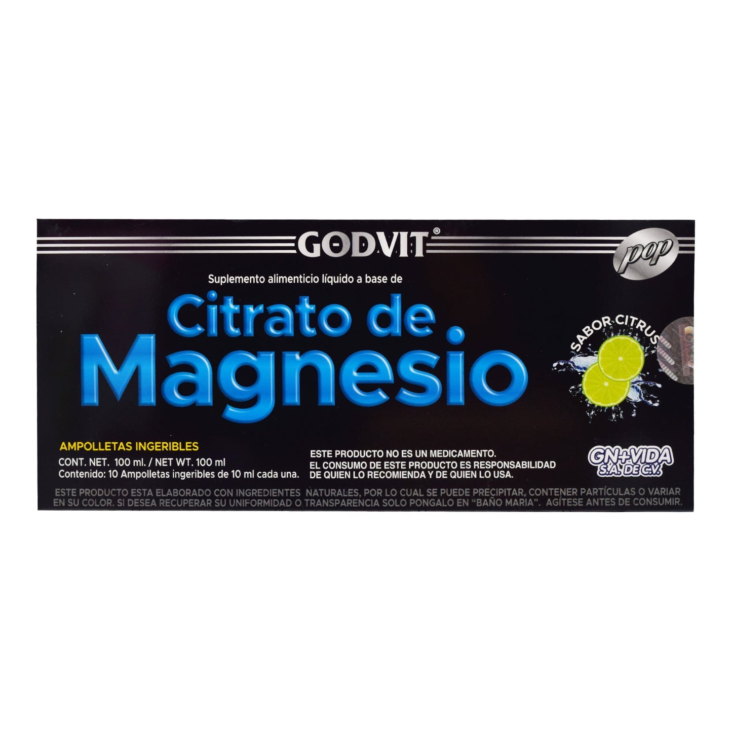 Citrato De Magnesio Citrus 10 Amp (GN+VIDA)