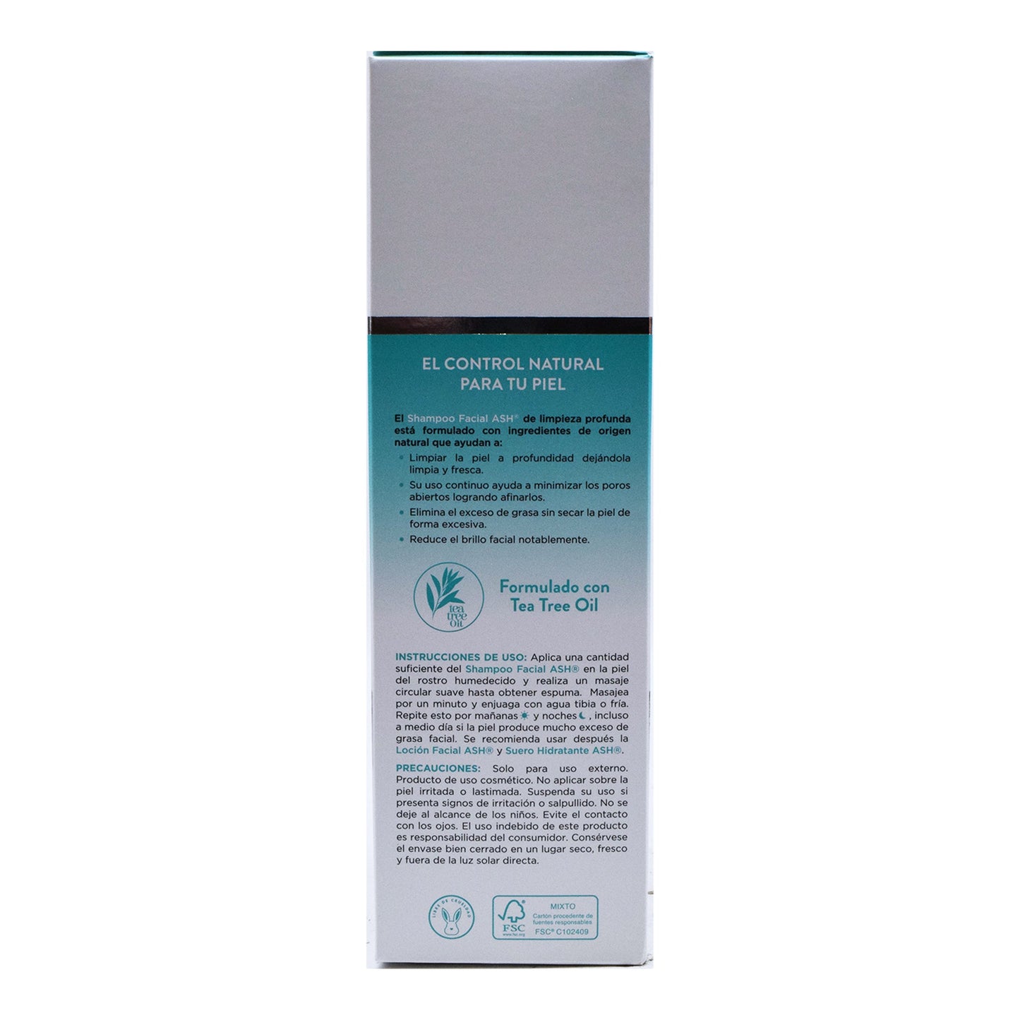 Shampoo Facial Control De Grasa 200 Mililitros (ASH)