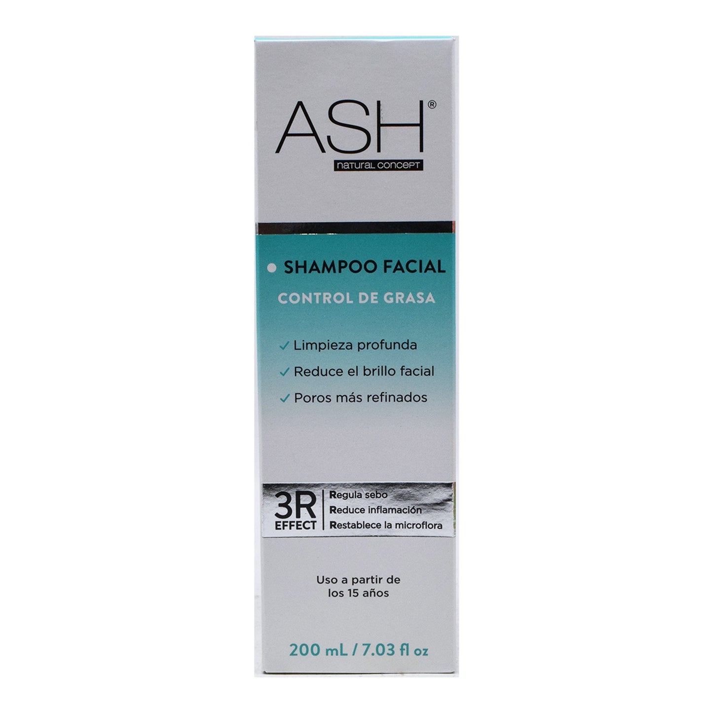 Shampoo Facial Control De Grasa 200 Mililitros (ASH)