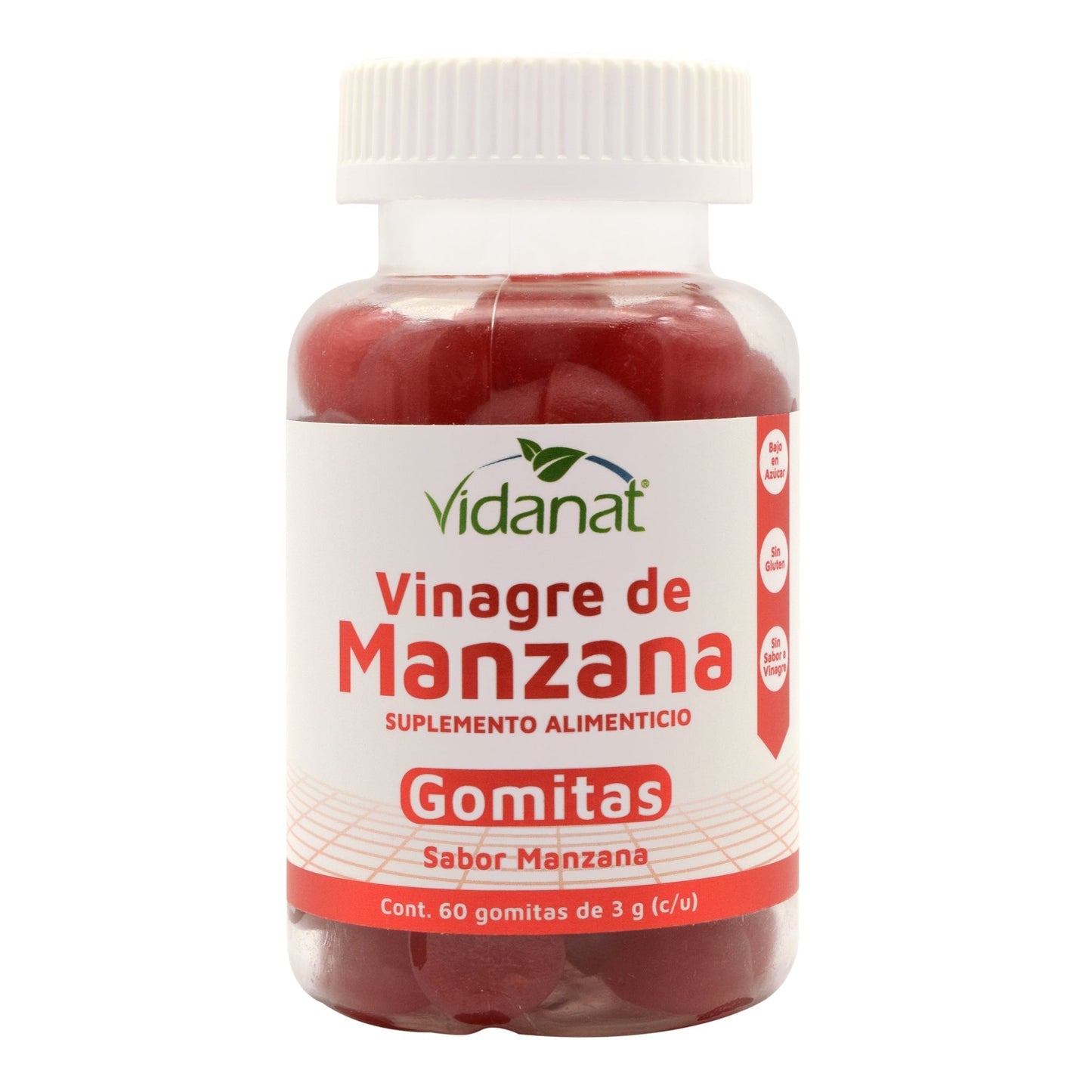 Gomitas Vinagre De Manzana 60 Gomitas (VIDANAT/VITAMINAS)