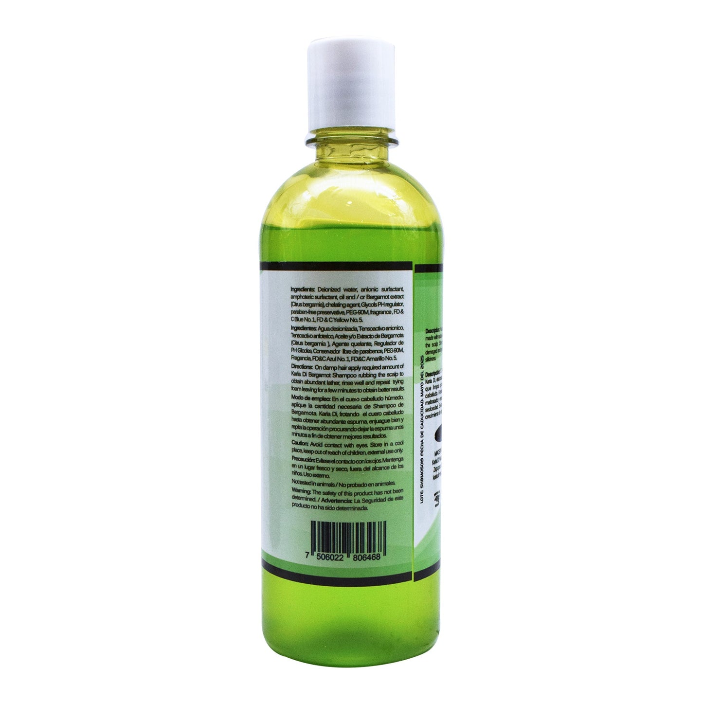Shampoo Bergamota 500 Mililitros (BATAMOT)