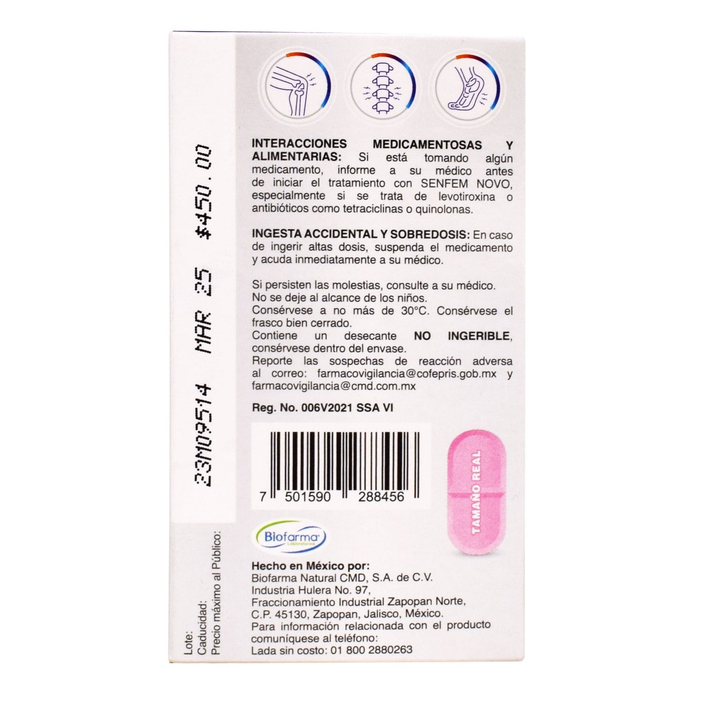 Sen Efem Novo 60 Tabletas (CMD)