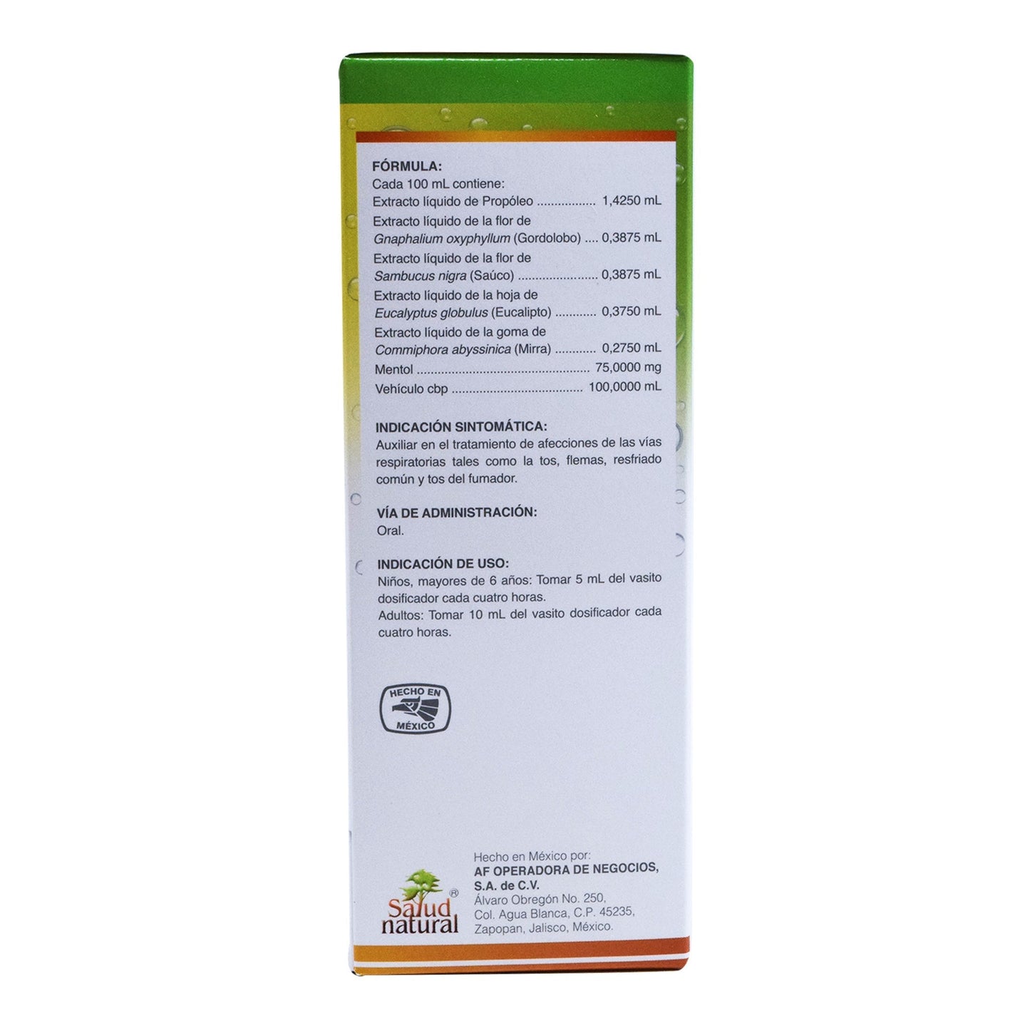 Jarabe Eucalin Miel 240 Mililitros (SALUD NATURAL)