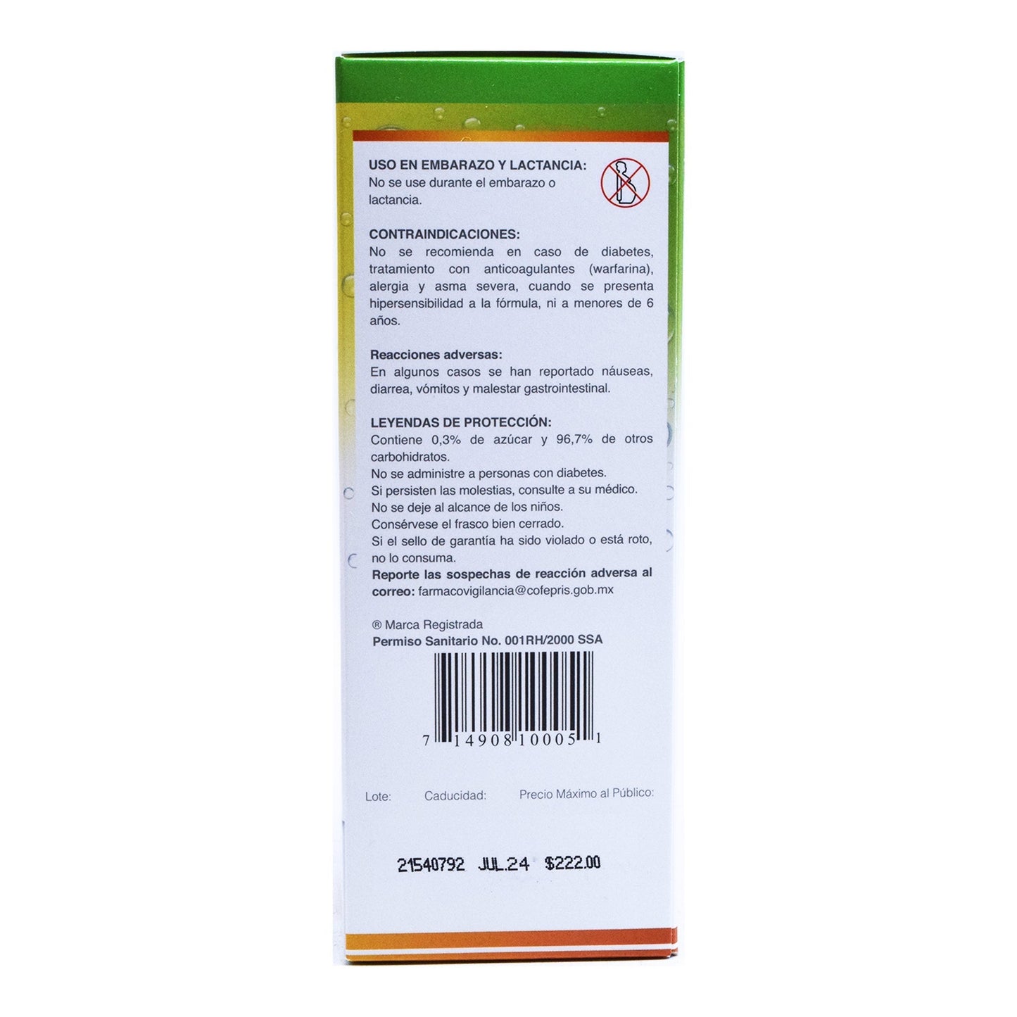 Jarabe Eucalin Miel 240 Mililitros (SALUD NATURAL)