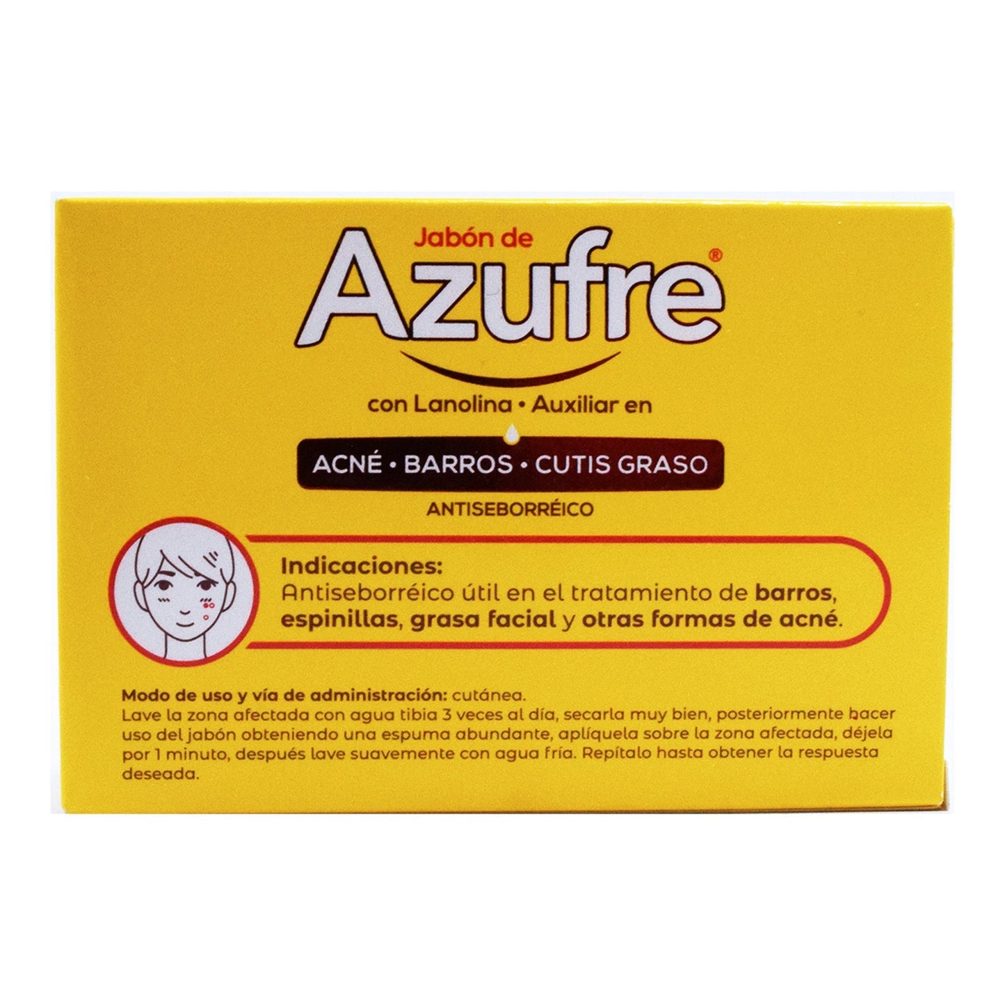 Jabon De Azufre Con Lanolina 100 G (GRISI)