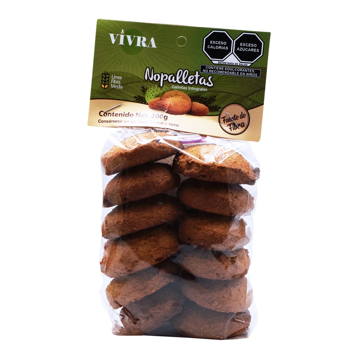 Galleta Nopalleta 200 G (GALLETAS VIVRA)