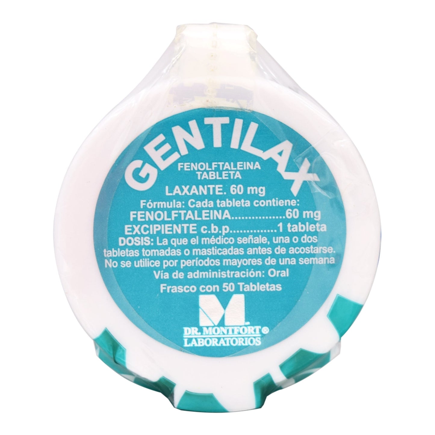 Gentilax Laxante Fenolftaleina 50 Tabletas (DR MONTFORT)