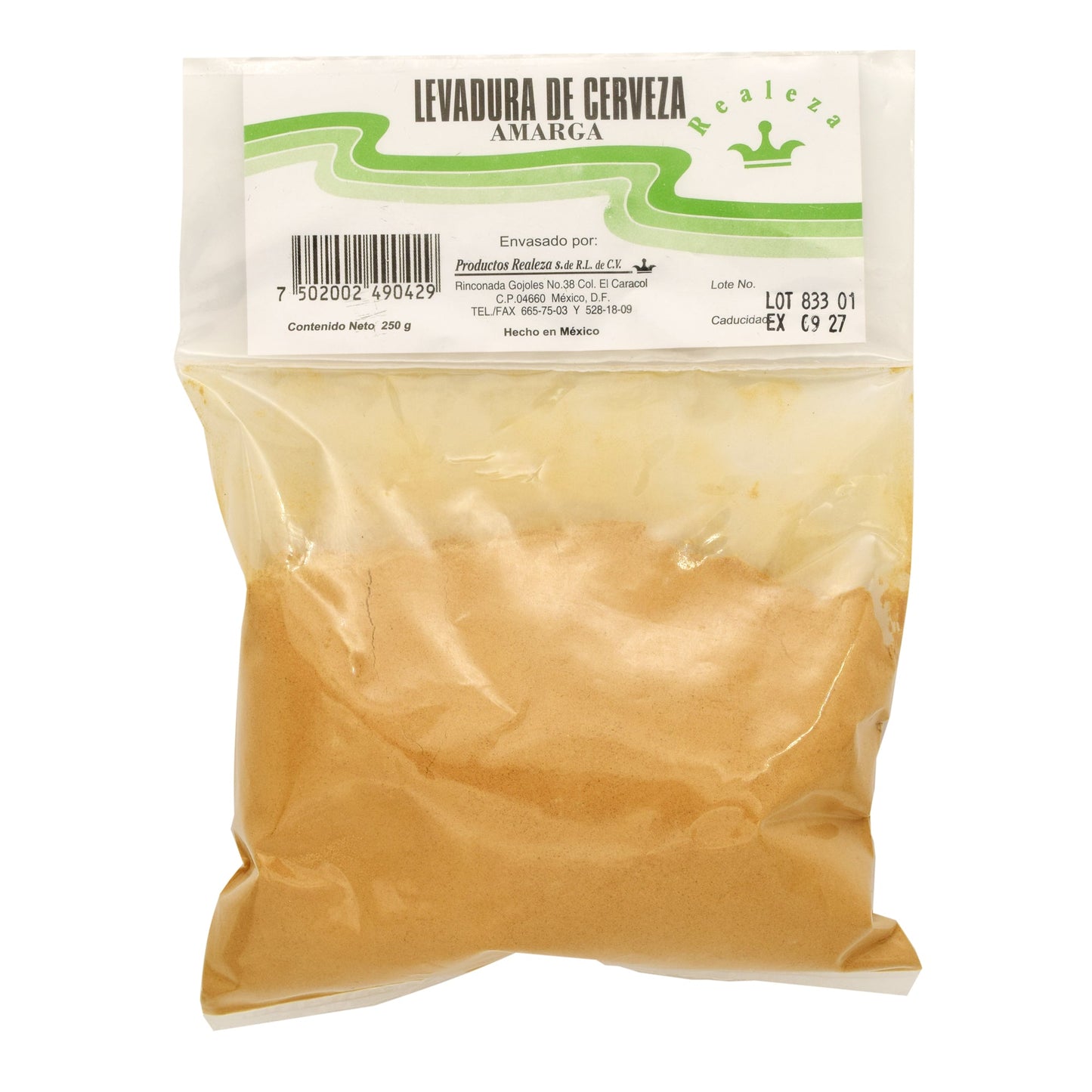 Levadura De Cerveza Amarga 250 G (REALEZA)