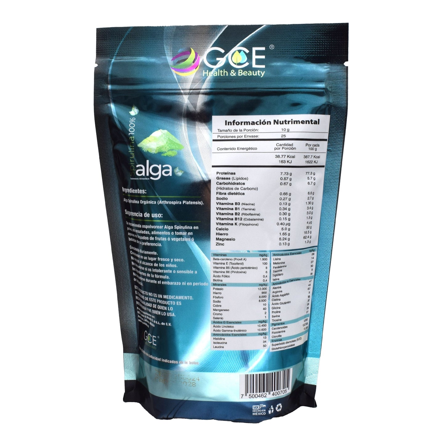 Alga Spirulina 250 G (GCE HEALTH & BEAUTY)