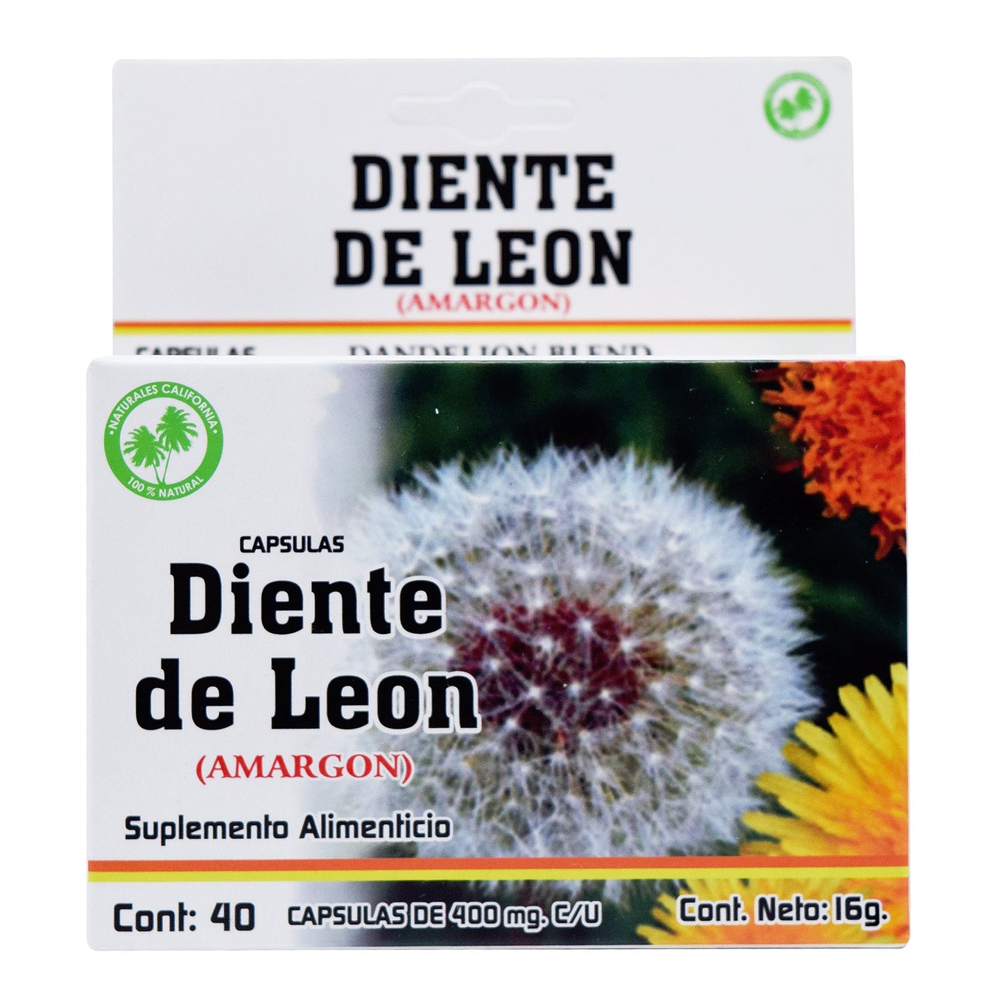 Diente De Leon 40 Cápsulas (NATURALES CALIFORNIA)