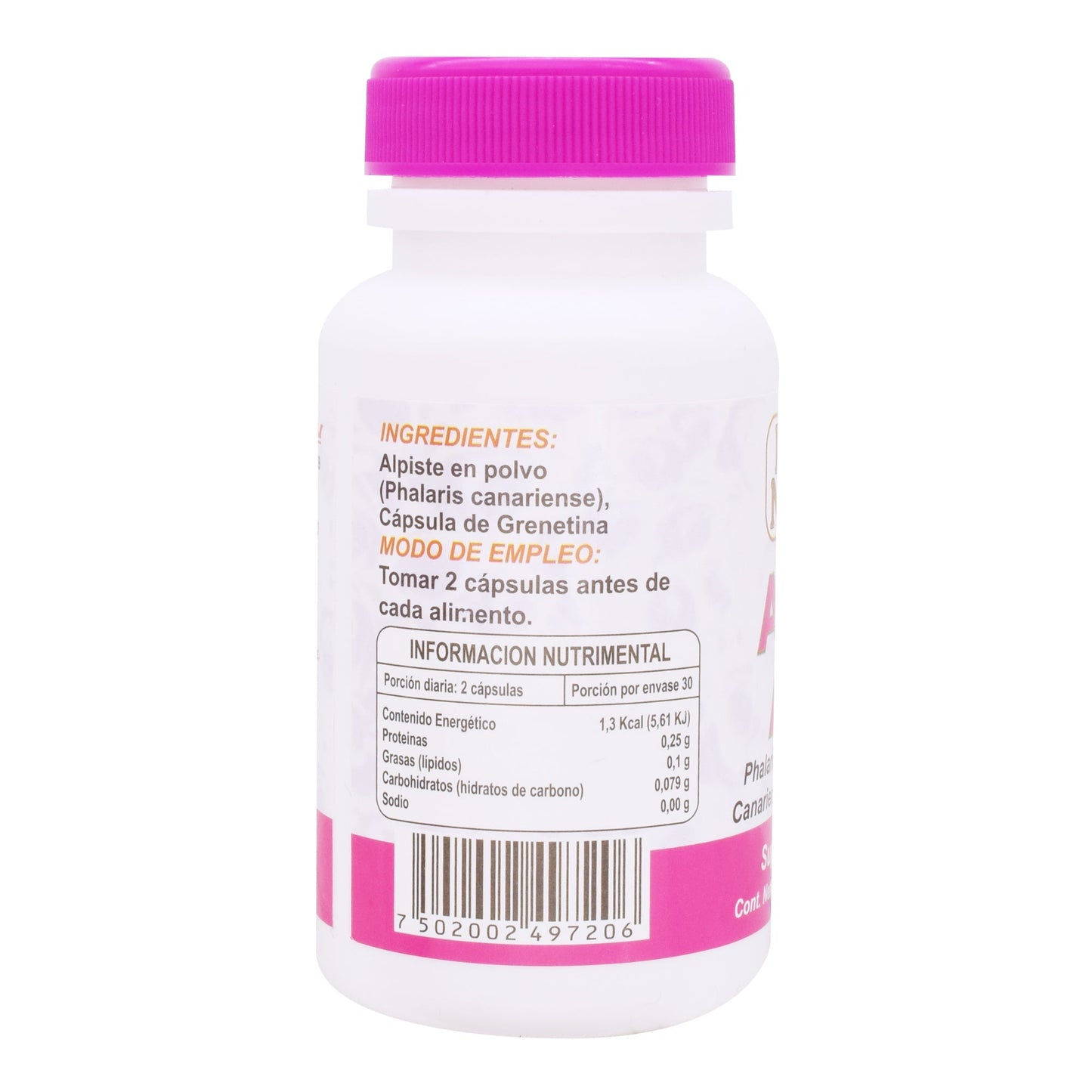 Alpiste 500 Miligramos 60 Cápsulas (ROYALTY NATURAL)