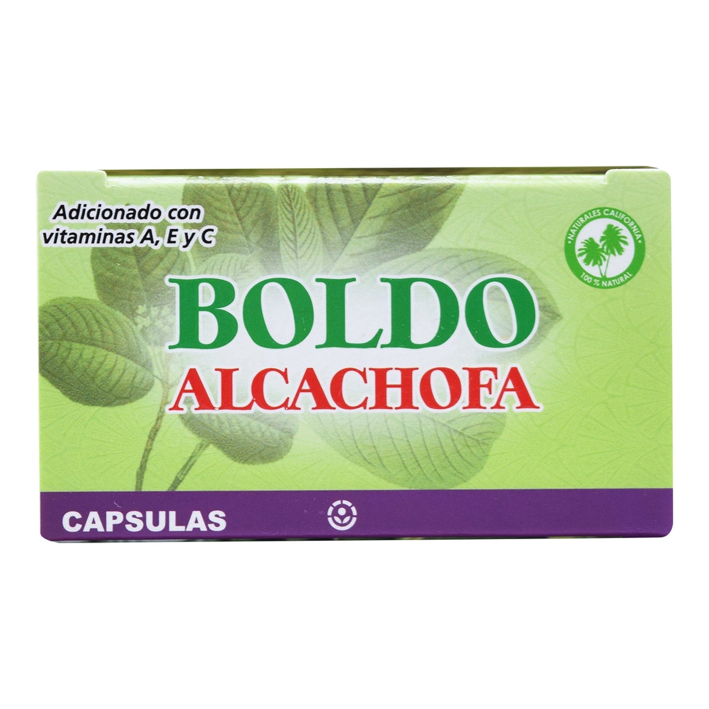 Boldo Y Alcachofa 40 Cápsulas (NATURALES CALIFORNIA)