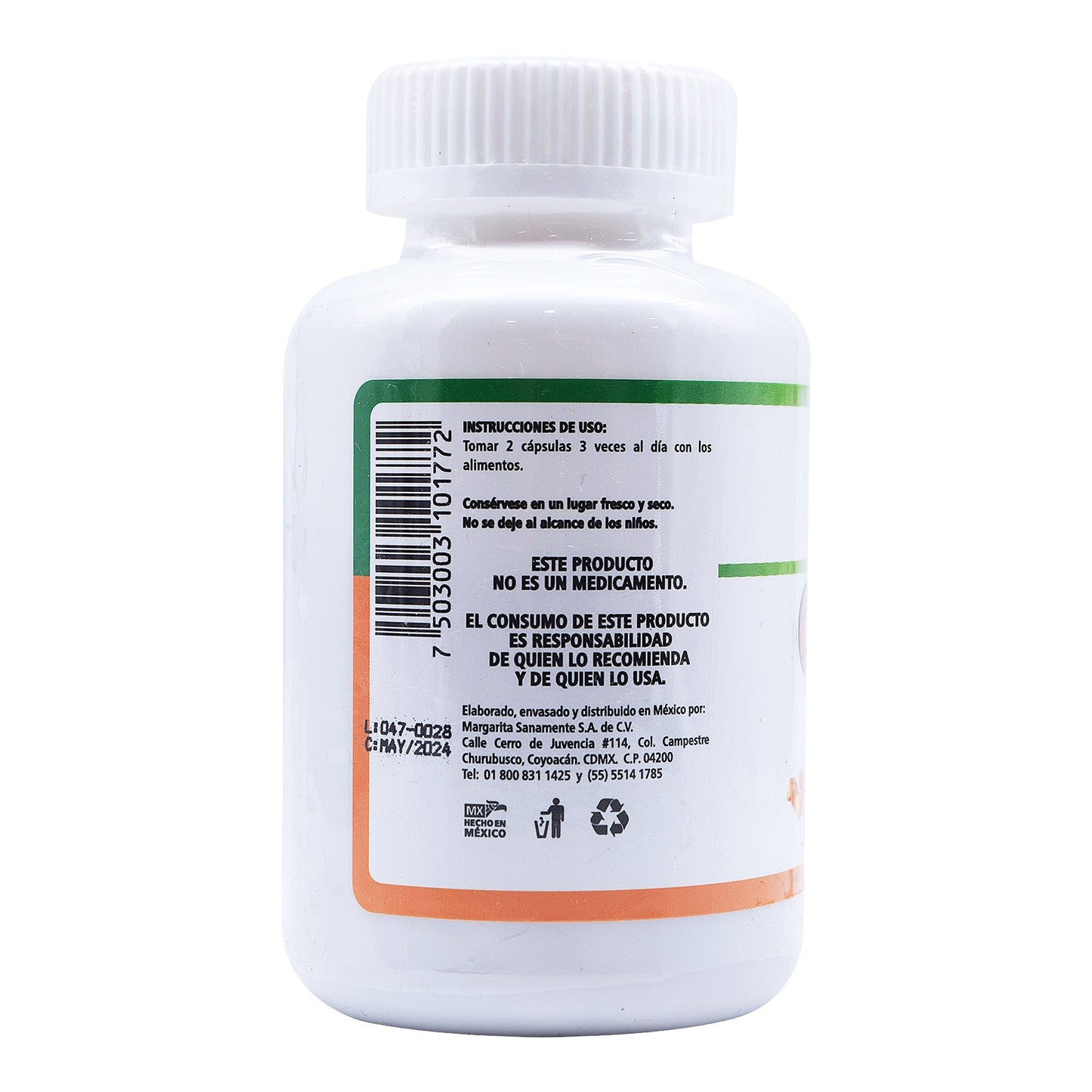 Curcumina Plus 90 Cápsulas (MARGARITA NATURAL)