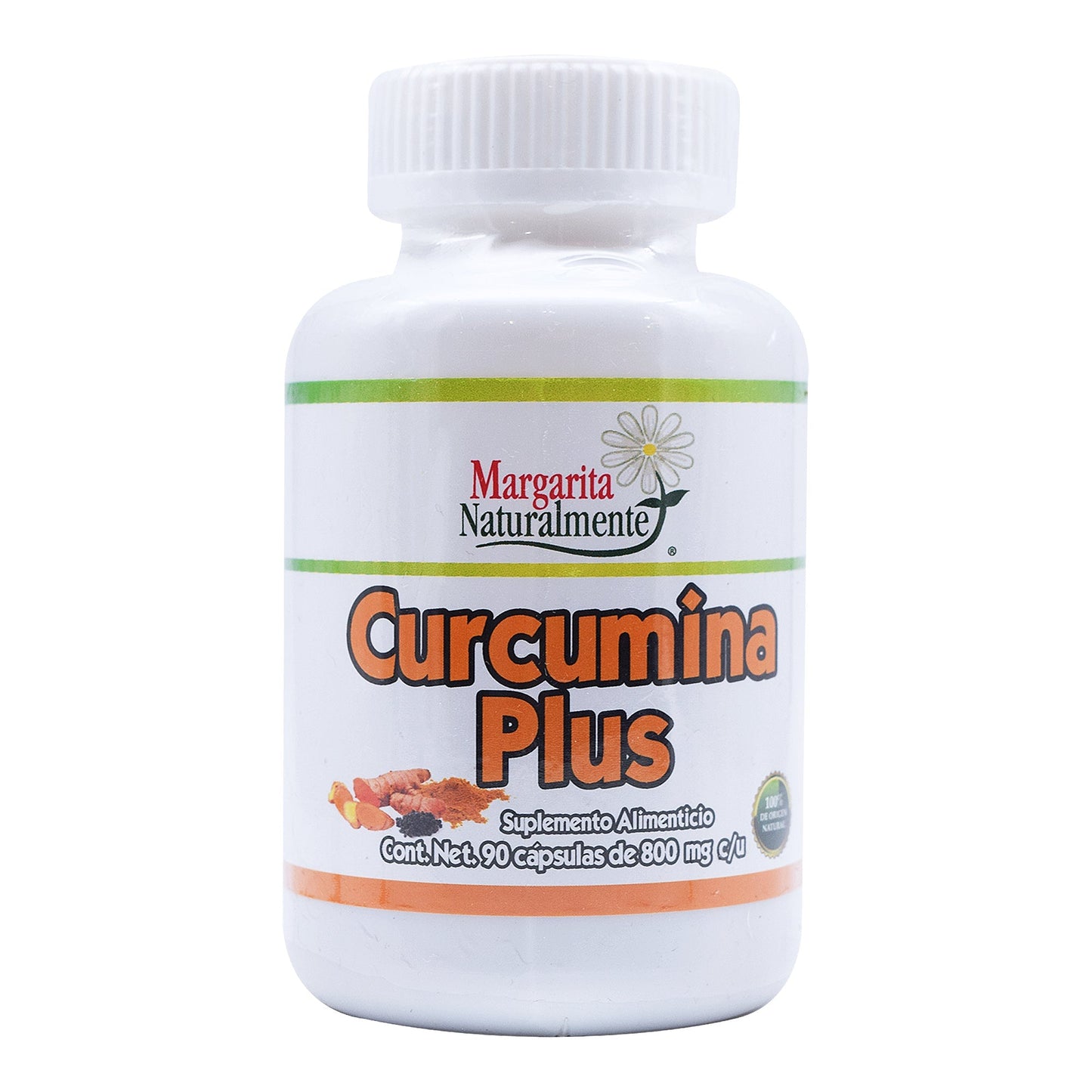Curcumina Plus 90 Cápsulas (MARGARITA NATURAL)