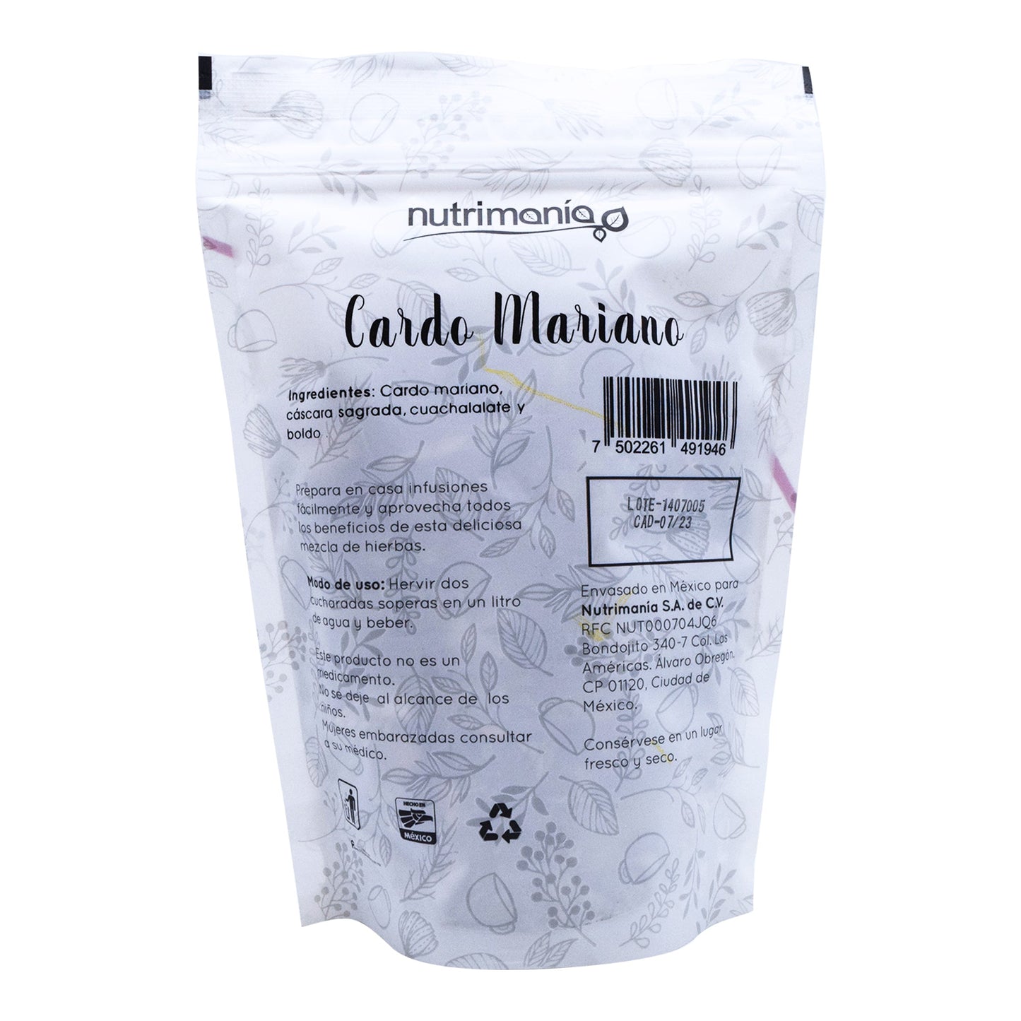 Infusion De Cardo Mariano 100 G (NUTRIMANIA)