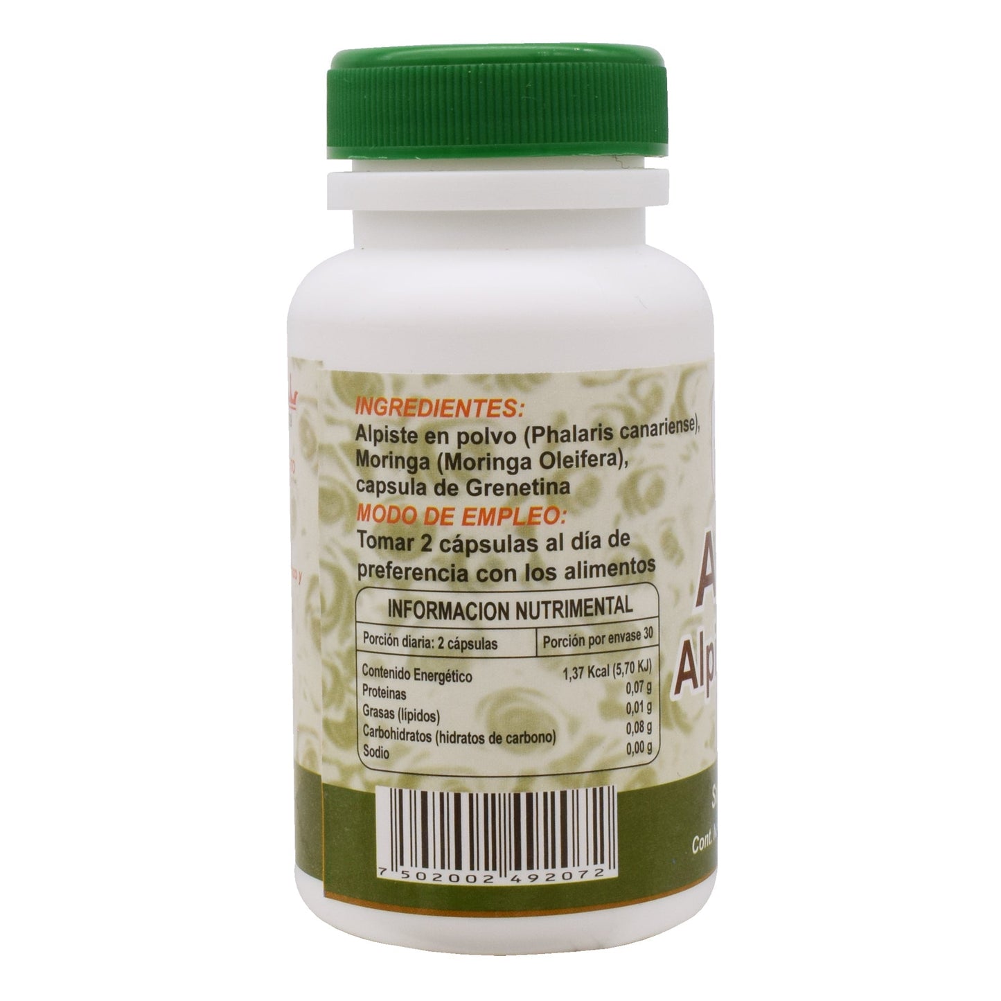 Alpiste Con Moringa 60 Cápsulas (ROYALTY NATURAL)