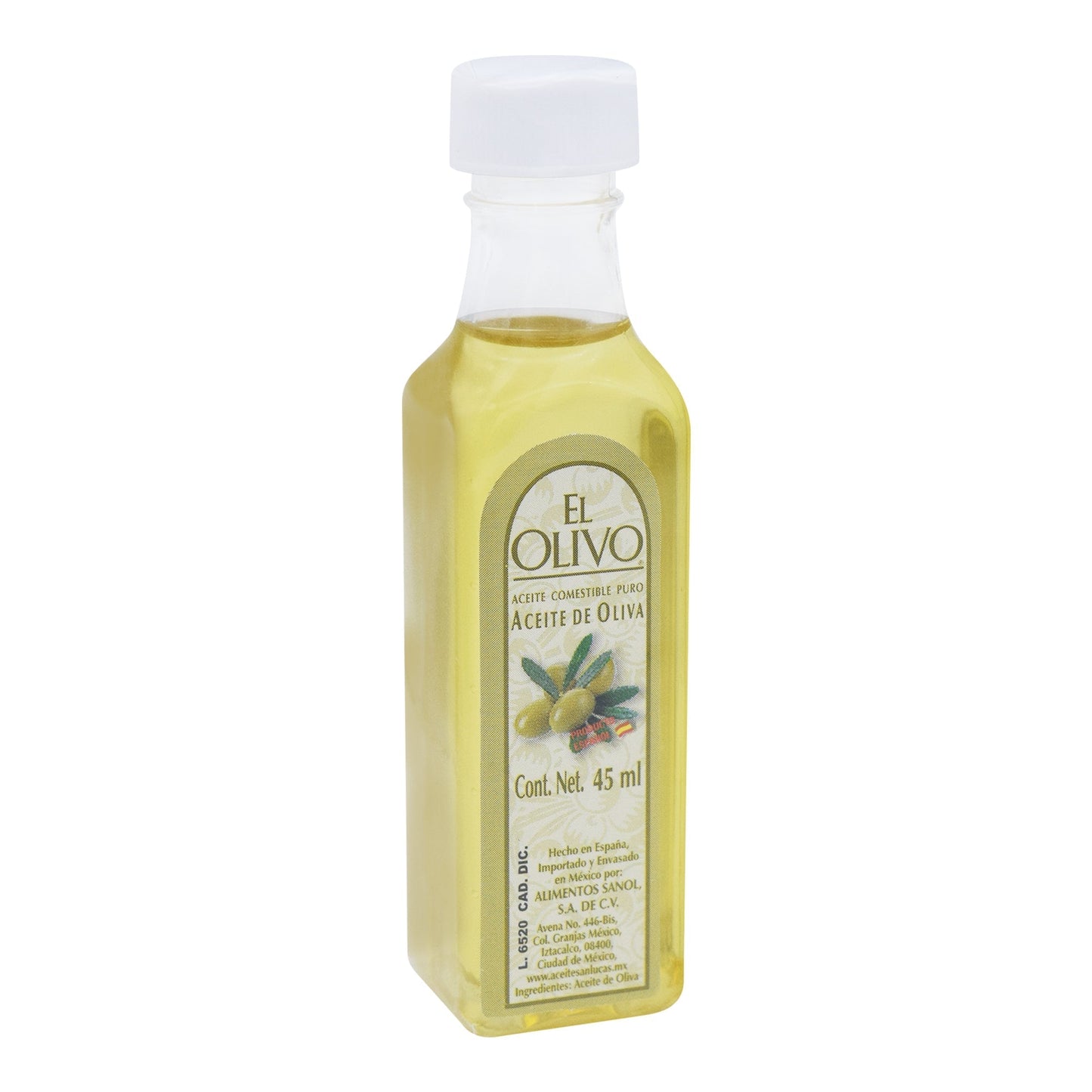 Aceite De Oliva 45 Mililitros (Paquete 12) (SAN LUCAS)