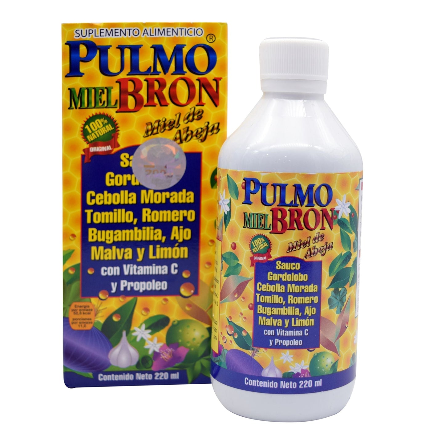 Jarabe Pulmobron 220 Mililitros (GRUPO OMEGA 2000)