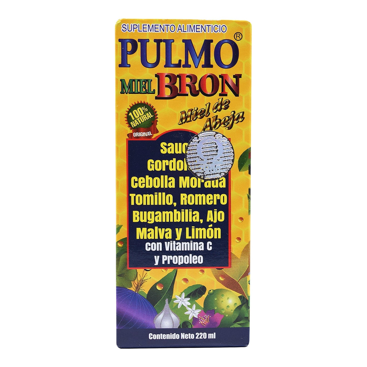 Jarabe Pulmobron 220 Mililitros (GRUPO OMEGA 2000)