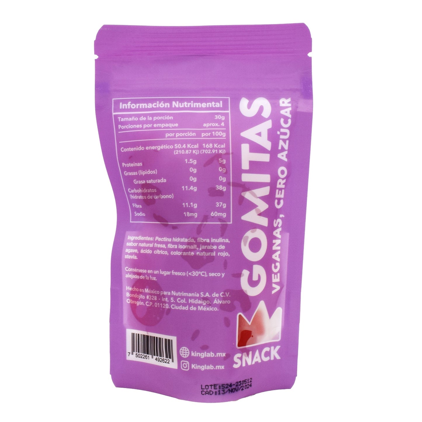 Gomitas Fresa 120 G (KING LAB)