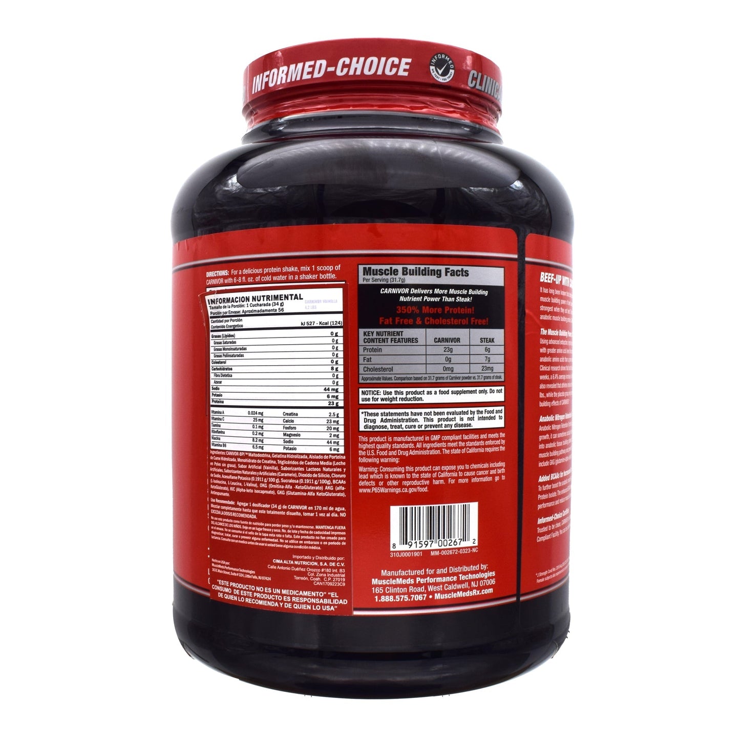 Mmd Carnivor Vainilla Caramel 4 Lb (MUSCLEMEDS)