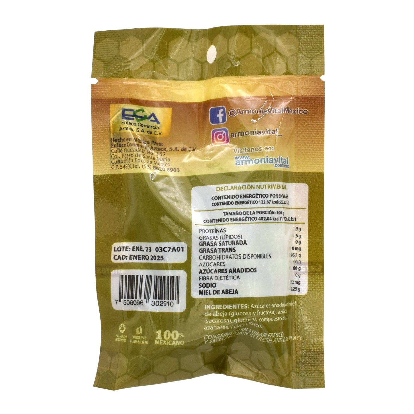 Caramelo Miel 7 Azahares 33 G (Paquete 10) (ARMONIA VITAL)