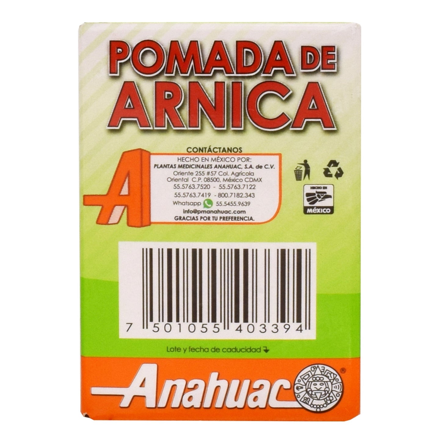 Pomada De Arnica 50 G (ANAHUAC)