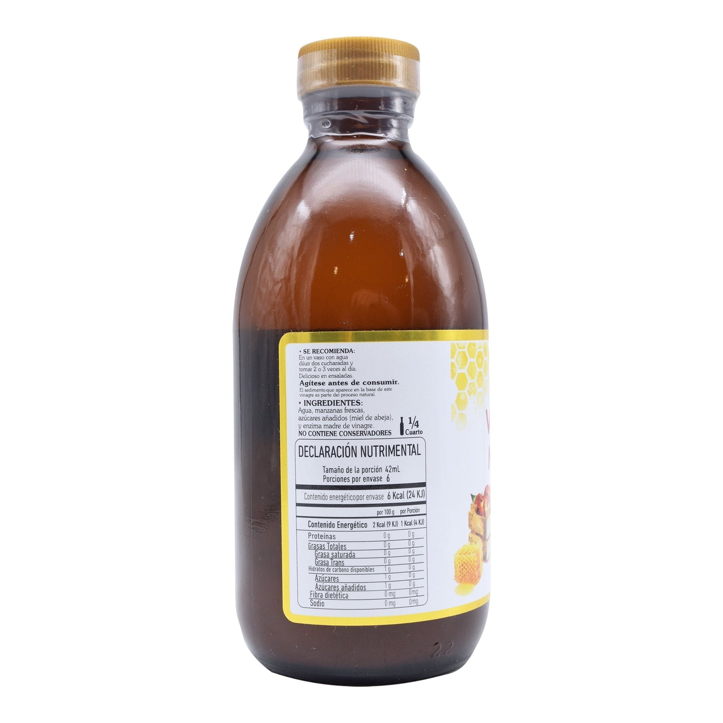 Vinagre De Manzana Y Miel 250 Mililitros (LA TIA TRINI)