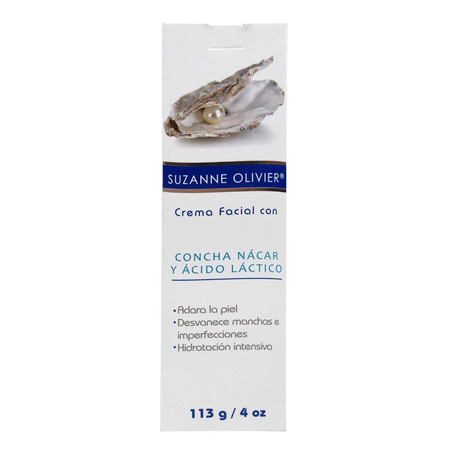 Crema Facial De Concha Nacar Y Acido Lactico 113 G (SUZANNE OLIVIER)