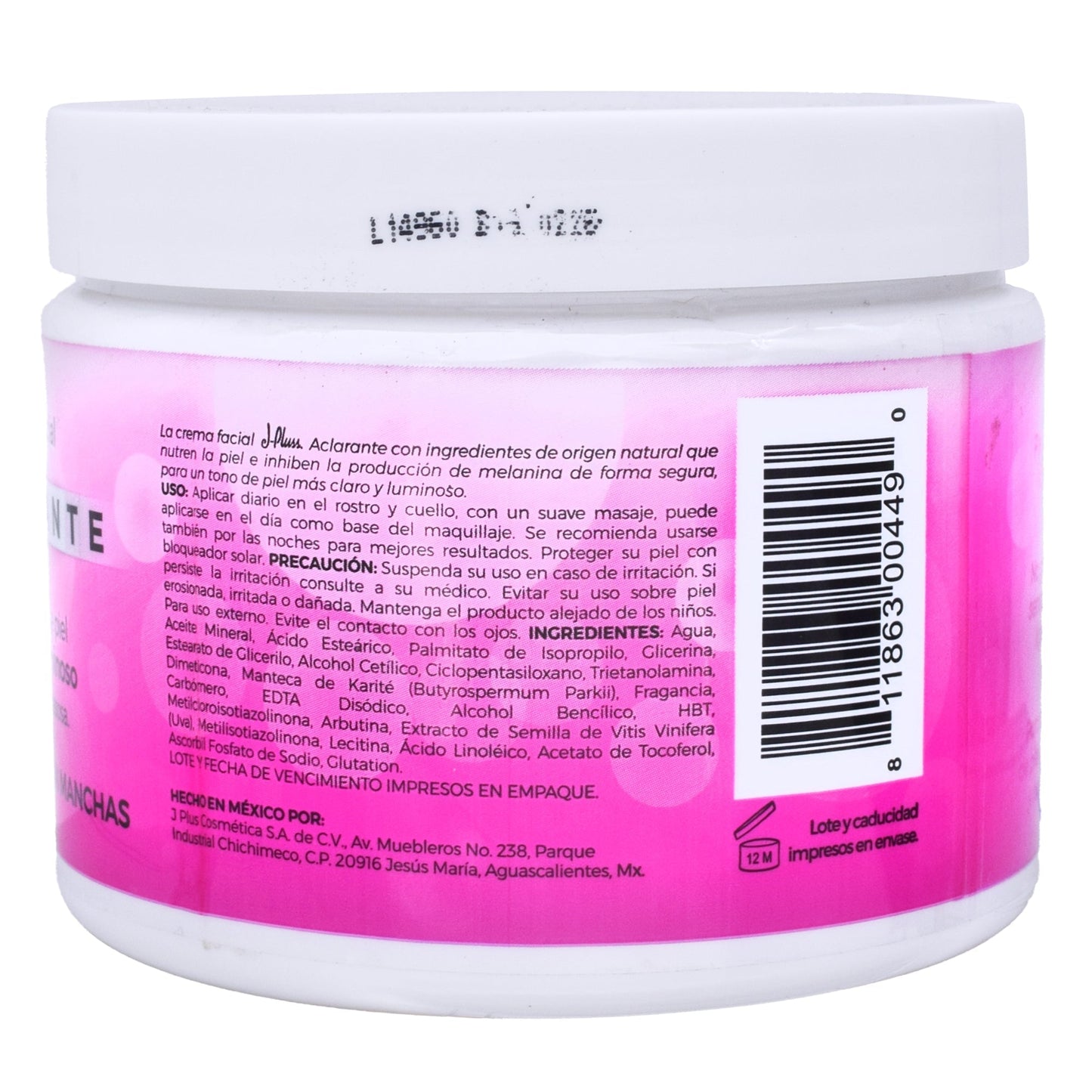 Crema Facial Aclarante 250 G (JPLUSS)